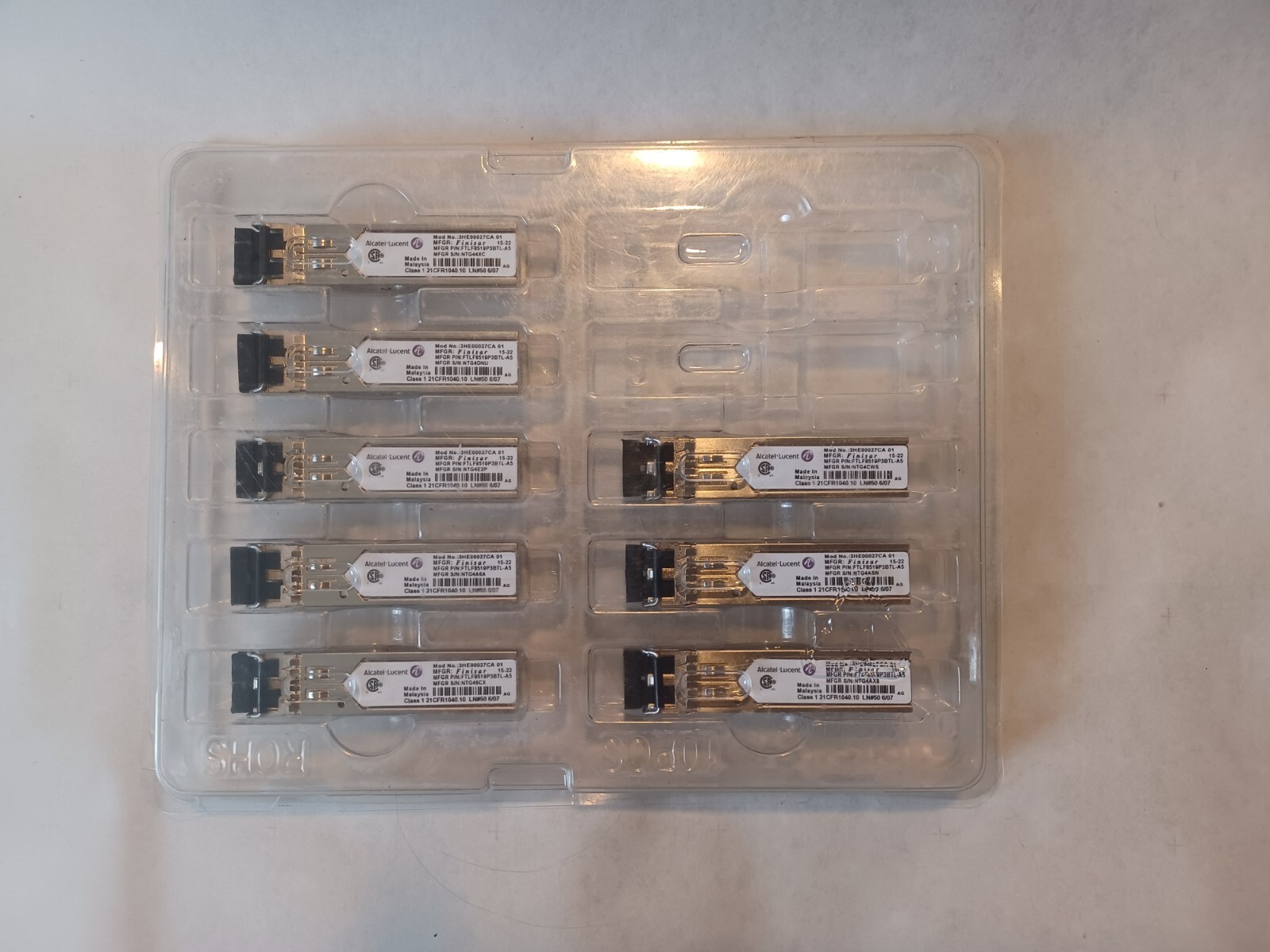 Lot Of Eight Alcatel-Lucent 3HE00027CA 01