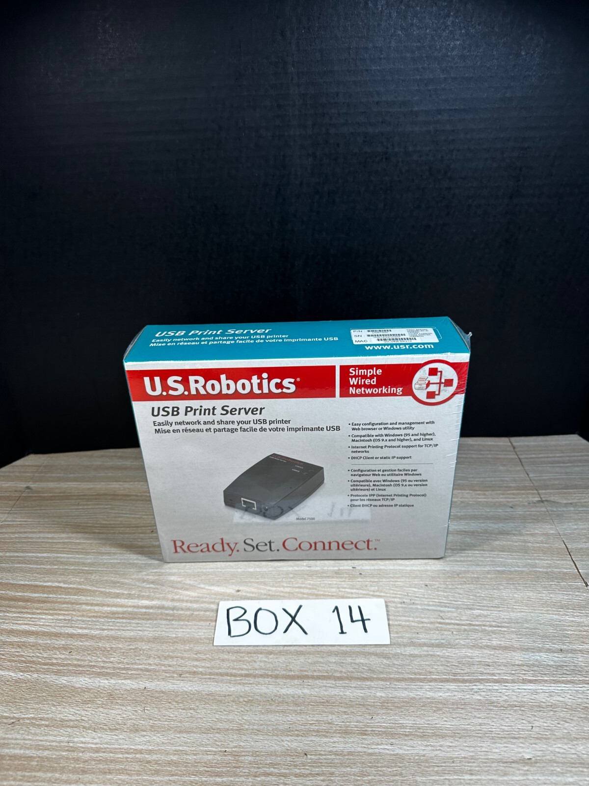 SEALED U.S. Robotics USB Print Server TCP/IP APLTLK NTBUI (USR7500)