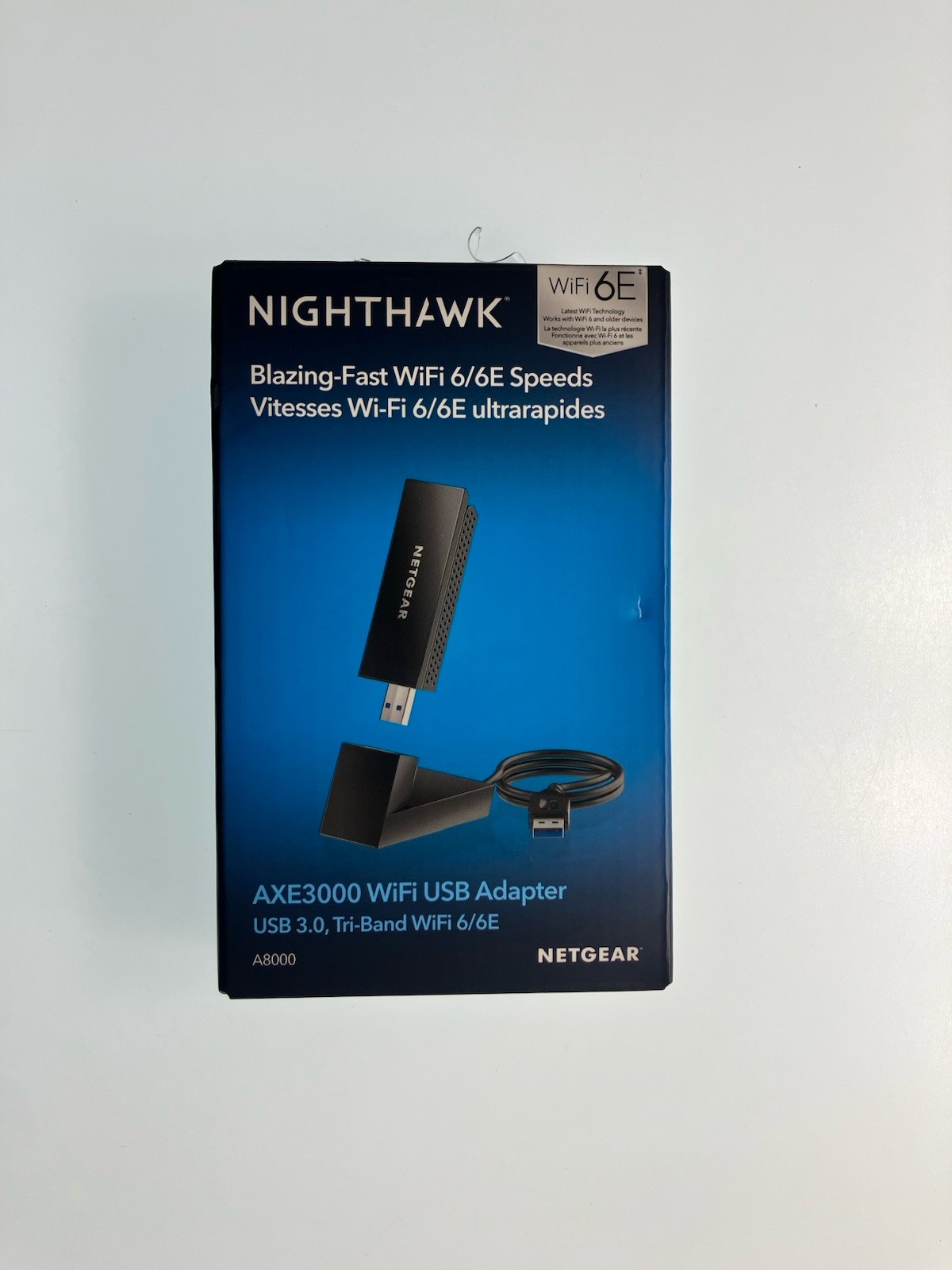 NETGEAR Nighthawk A8000 AXE3000 Tri-Band Wi-Fi 6E USB 3.0 Adapter ( E10025985