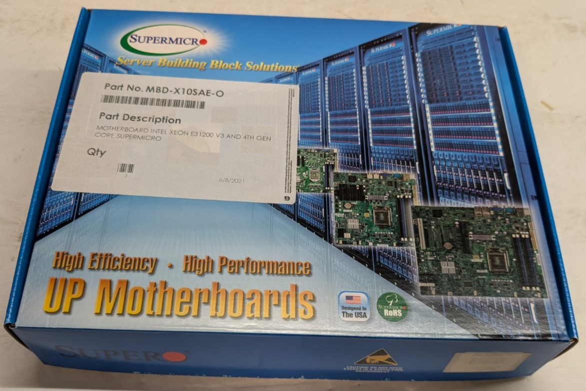 Supermicro X10SAE MBD-X10SAE-O ATX Motherboard LGA 1150 C226 Xeon E3-1200 v3/v4