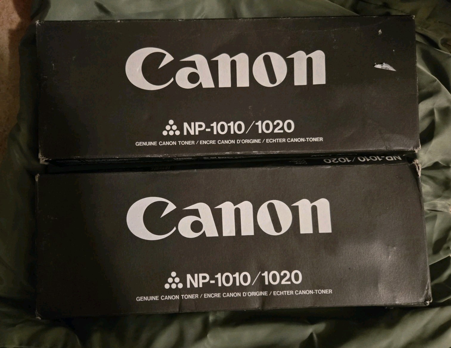 2 x Canon NP-1010/1020 Black Toner Cartridges Genuine New Sealed OEM *FAST SHIP*