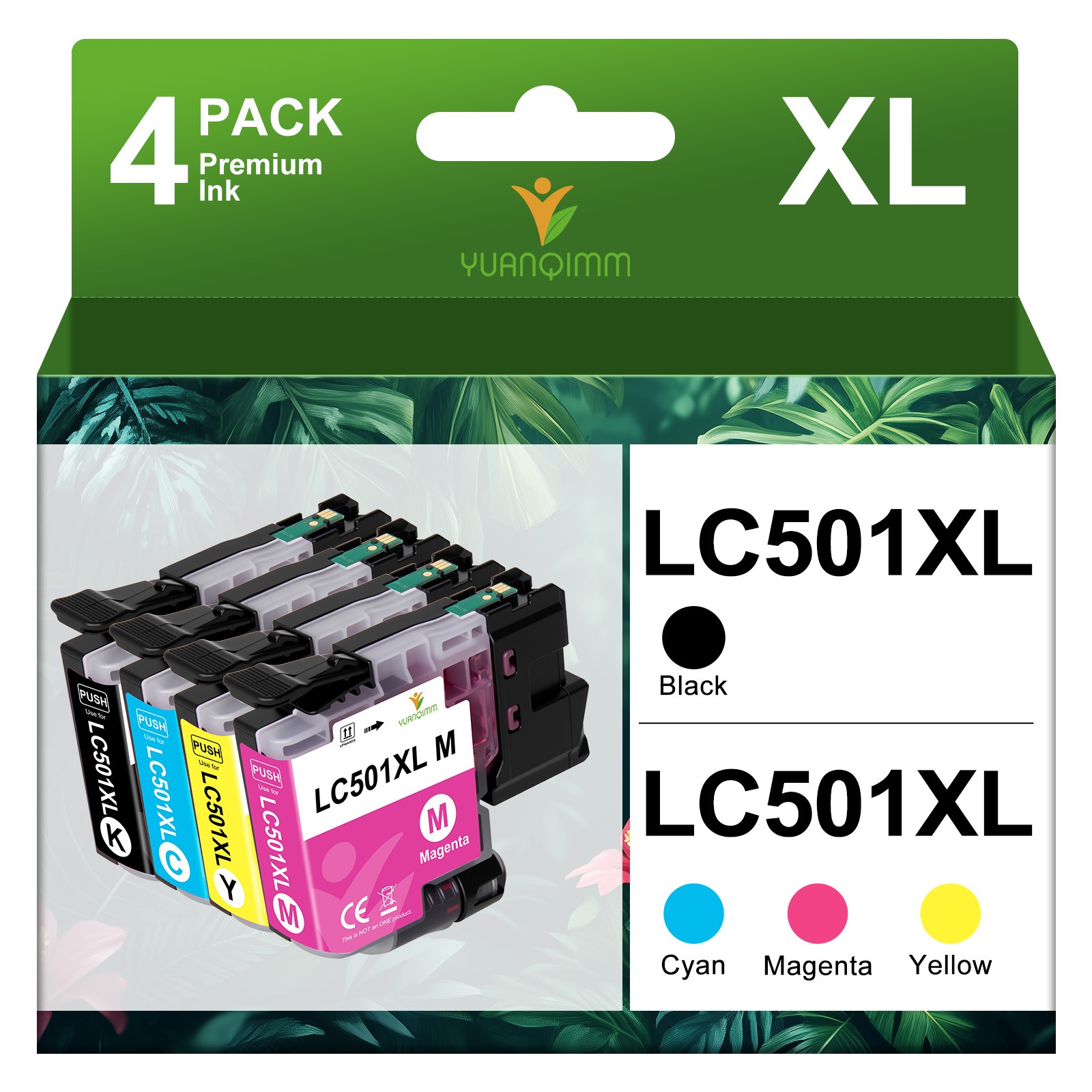 LC501XL Ink Cartridges for Brother MFC-J1360DW MFC-J1260DW MFC-J1410DW