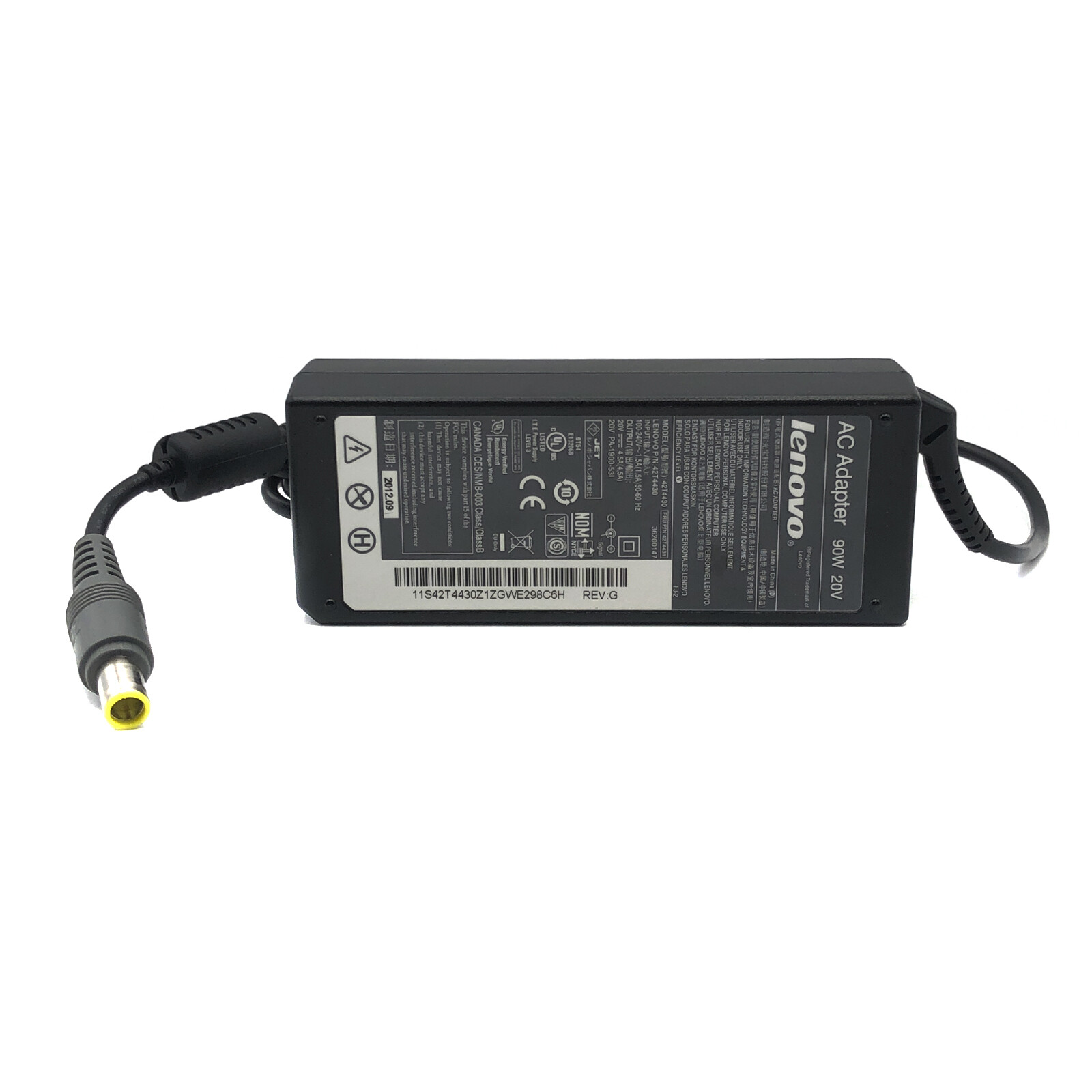 Genuine Lenovo 42T5000 90W AC/DC Power Supply Adapter Charger 20V 4.5A n/PC