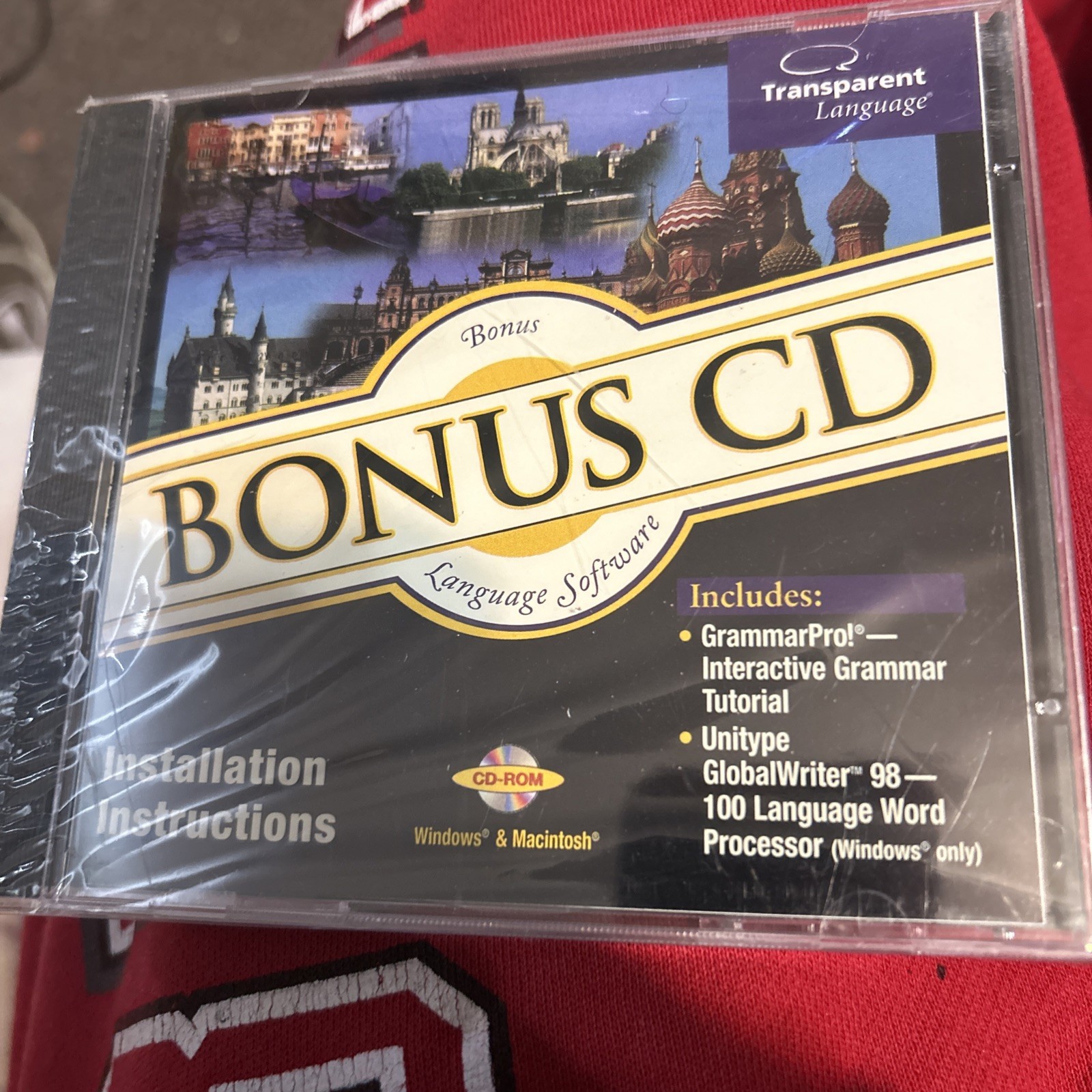 Bonus CD Transparent Language Software Windows Macintosh Grammar New and Sealed