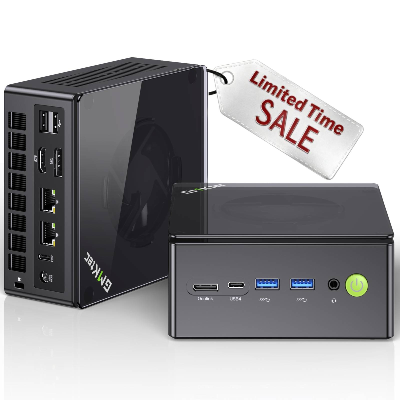 GMKtec K8 Plus Mini Gaming PC AMD Ryzen 7 8845HS NO RAM NO SSD Barebones Oculink