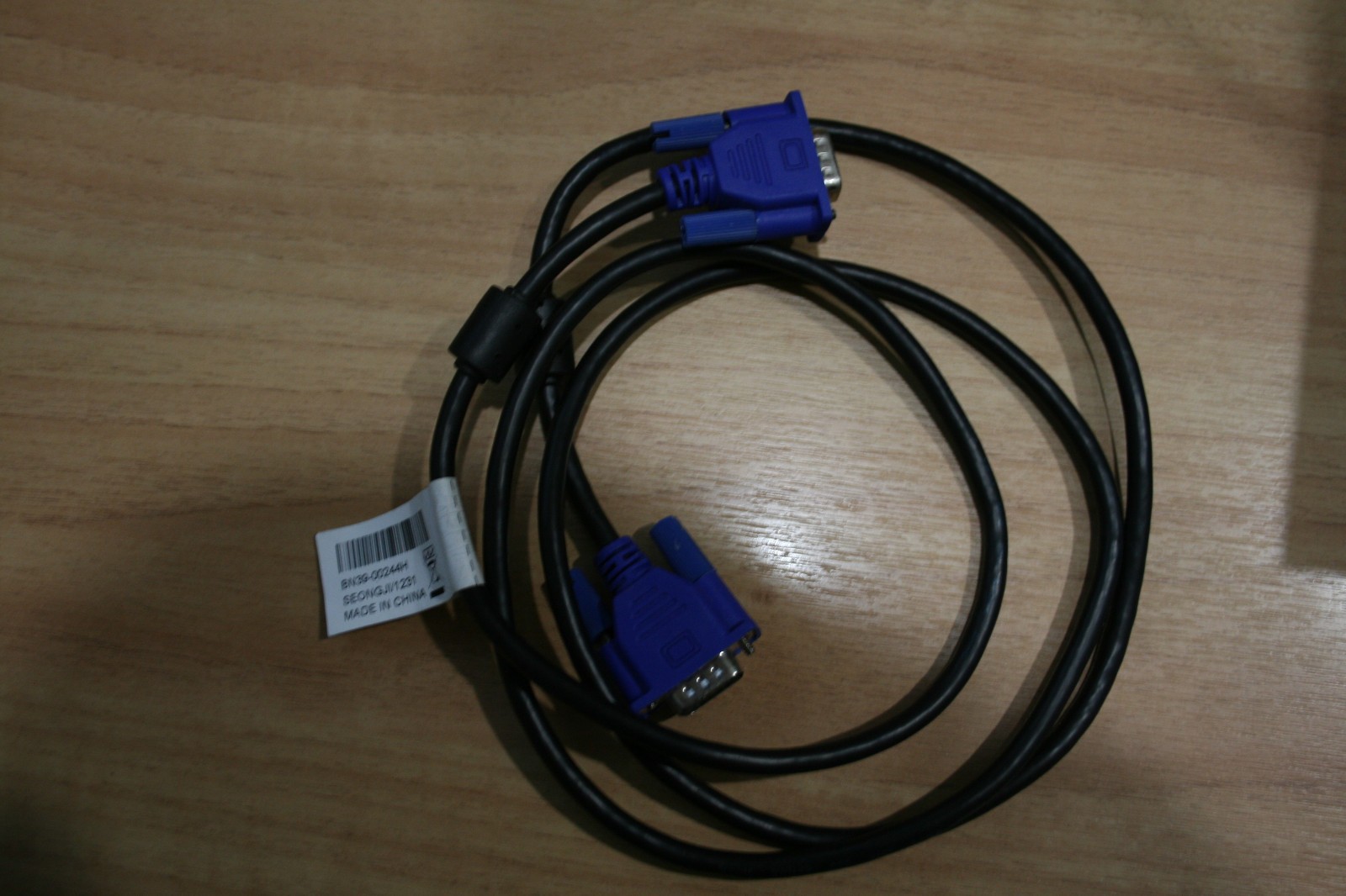 Original OEM Samsung 15-Pin VGA Male to Male Cable 1.5m - Used BN39-00244H