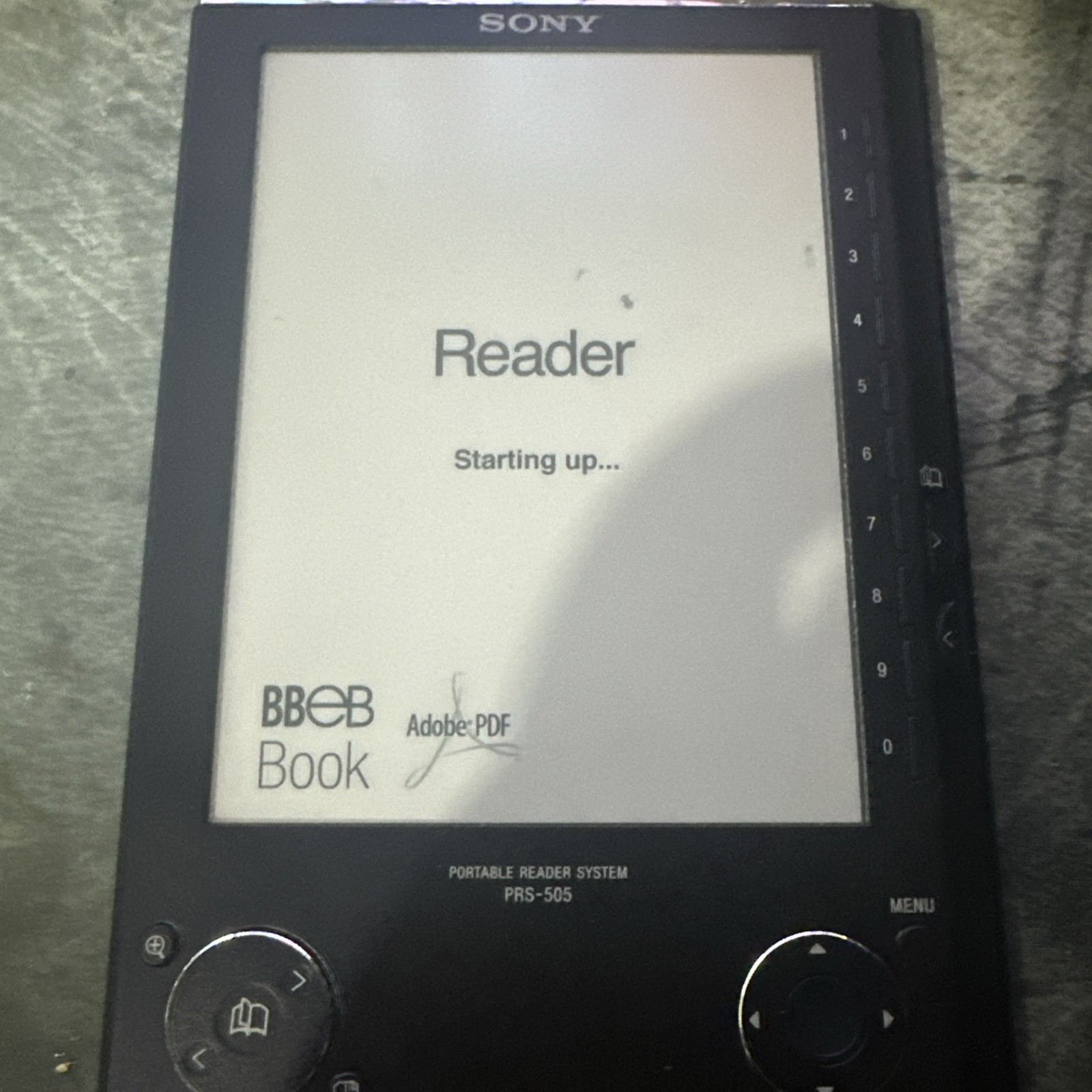 Sony PRS-505 Silver 6" E-Ink Portable E-Reader BLUE CHECK DESCRIPTION
