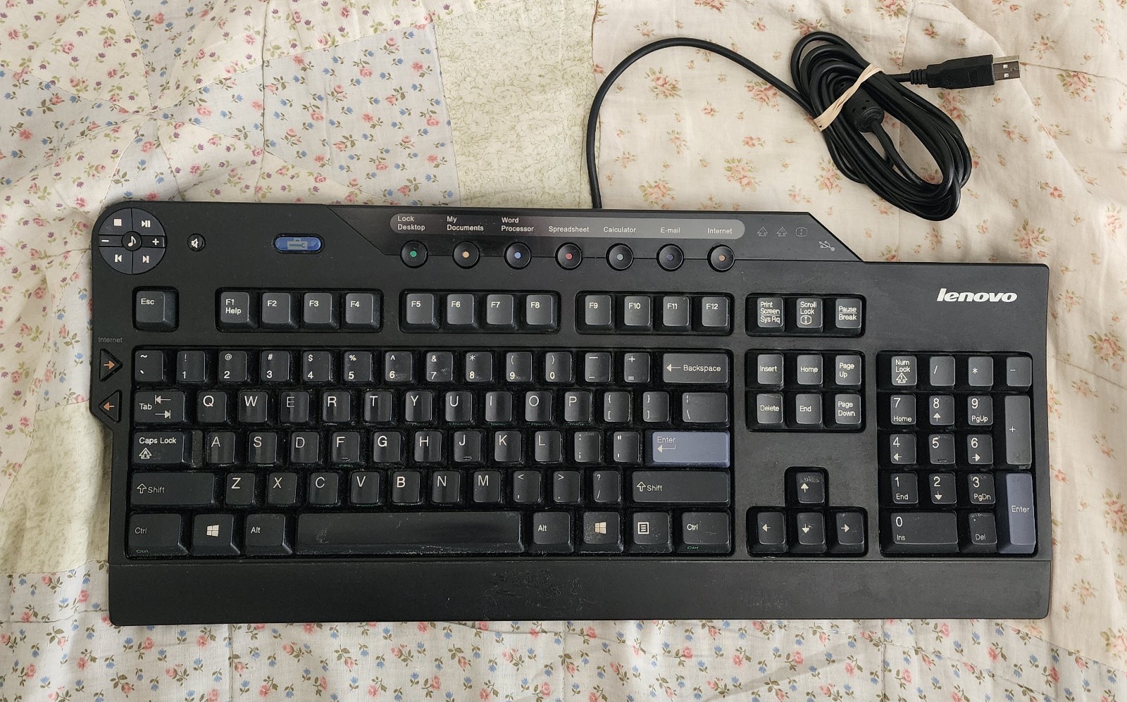 Lenovo (IBM) Enhanced Performance SK-8815 USB Wired Desktop Keyboard 