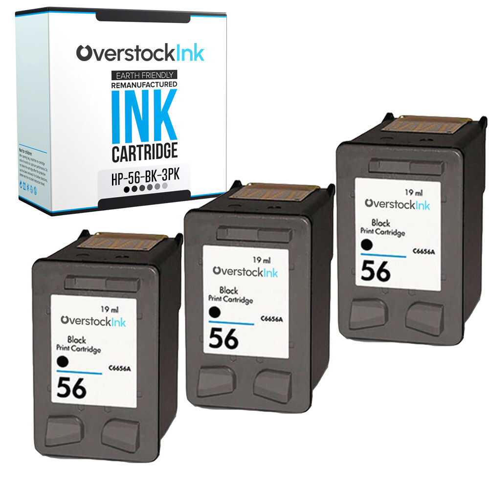 3PK Compatible OSI HP 56 Printer Ink for HP OfficeJet 4110 4215 4219 4255 5505