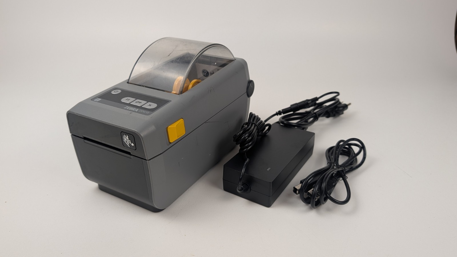 Zebra ZD410 Direct Thermal Label Printer USB Bluetooth ethernet /w Adapter + USB