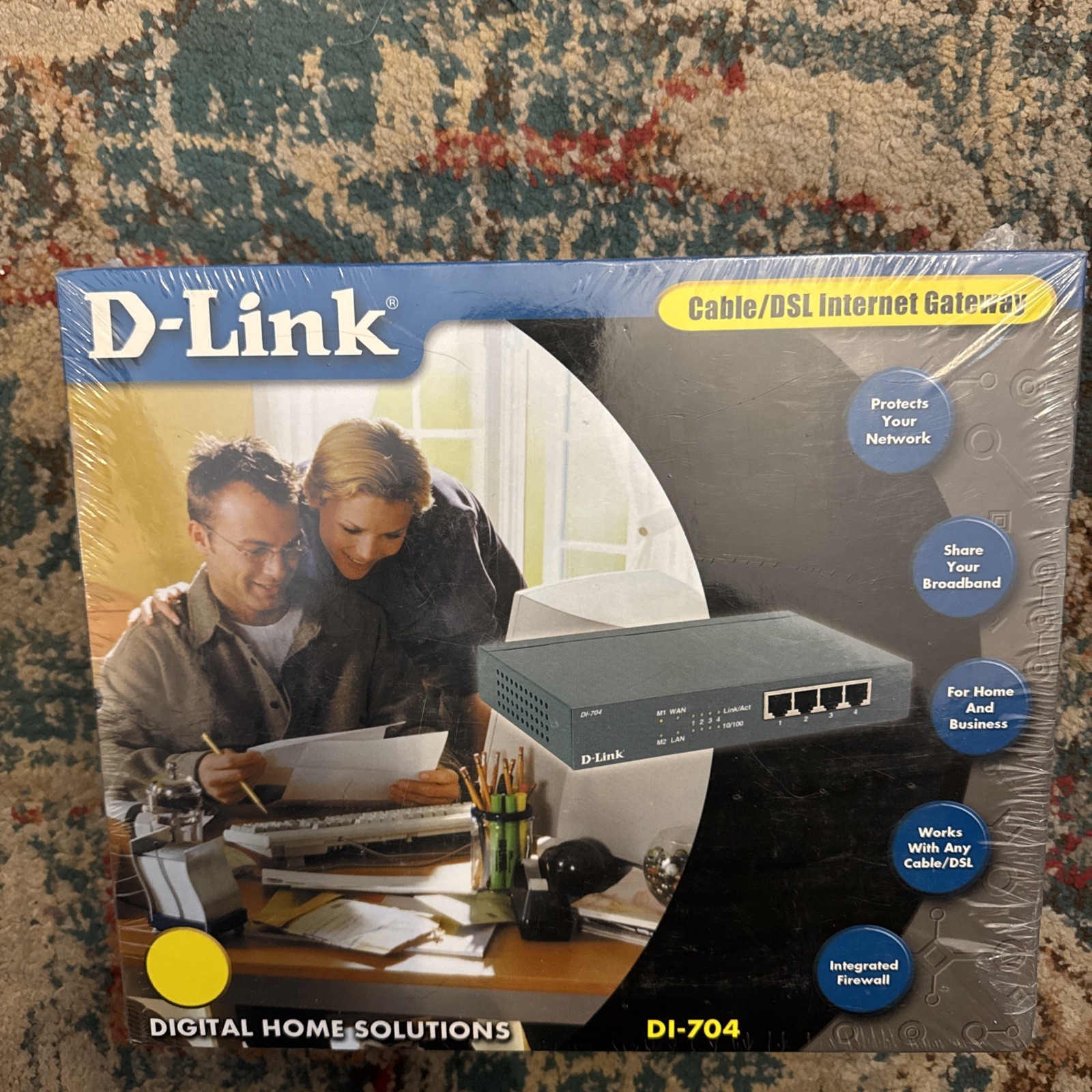 D Link Cable /DSL Internet Gateway DI-704 Modem Firewall Router Modem Port