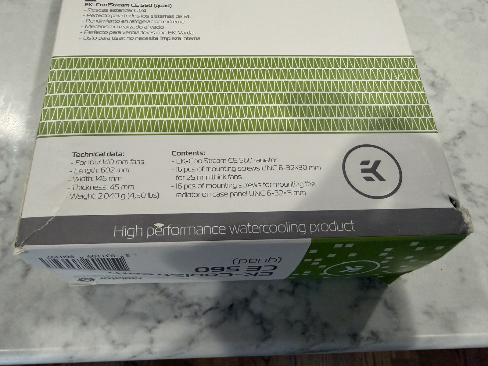 EKWB EK-Coolstream CE560 Quad Radiator 