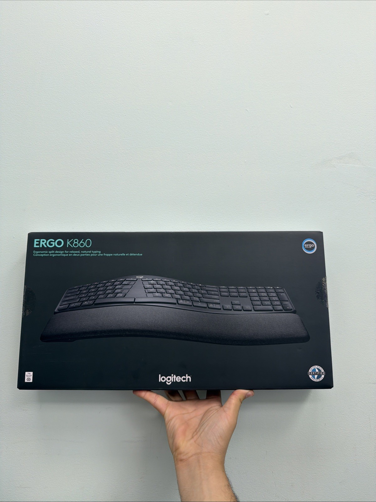 New Logitech Ergo K860 Wireless Keyboard Black