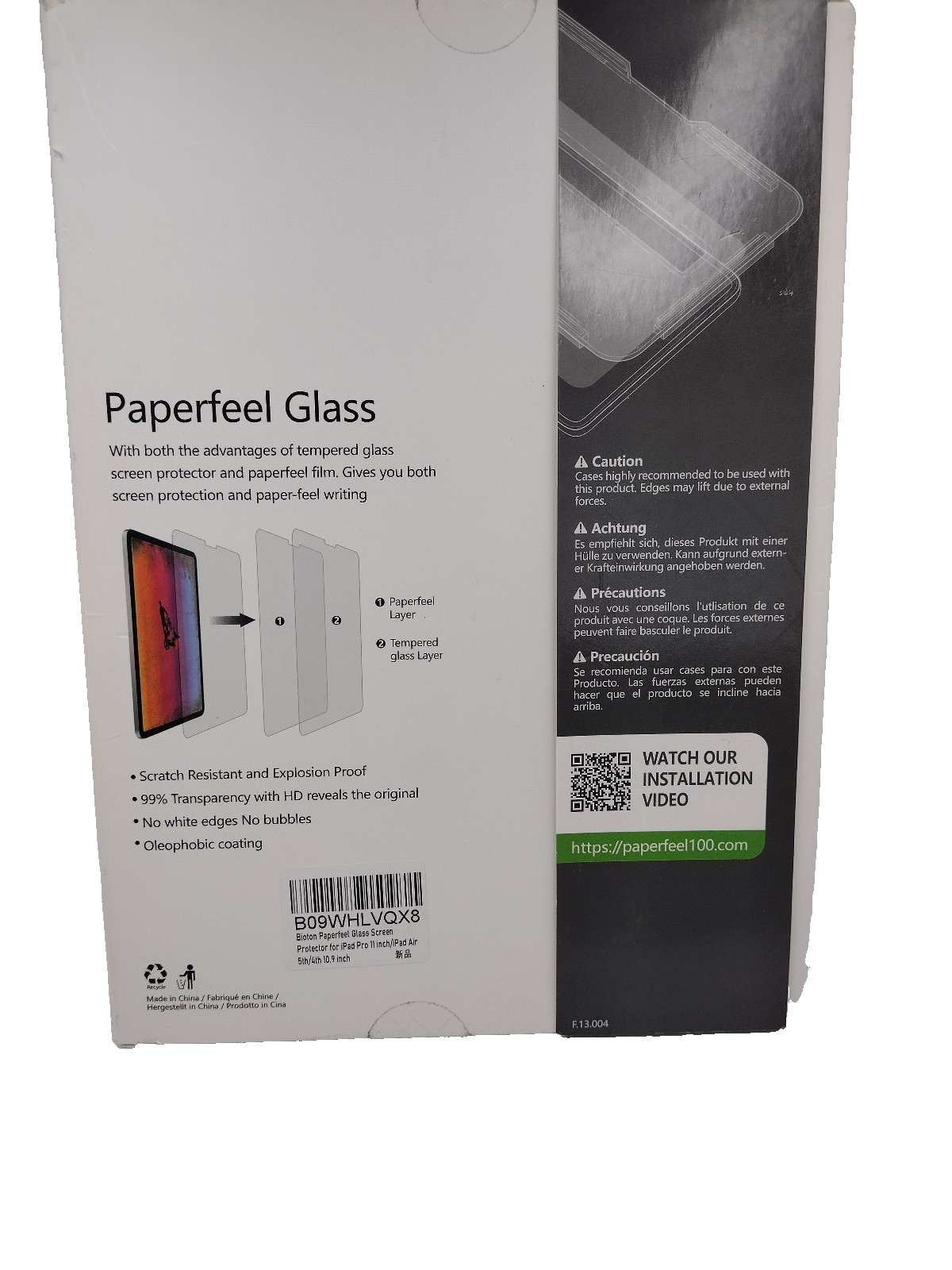 1 Bioton Paperfeel Glass Screen Protector Compatible iPad 10.2" (2021/2020/2019)