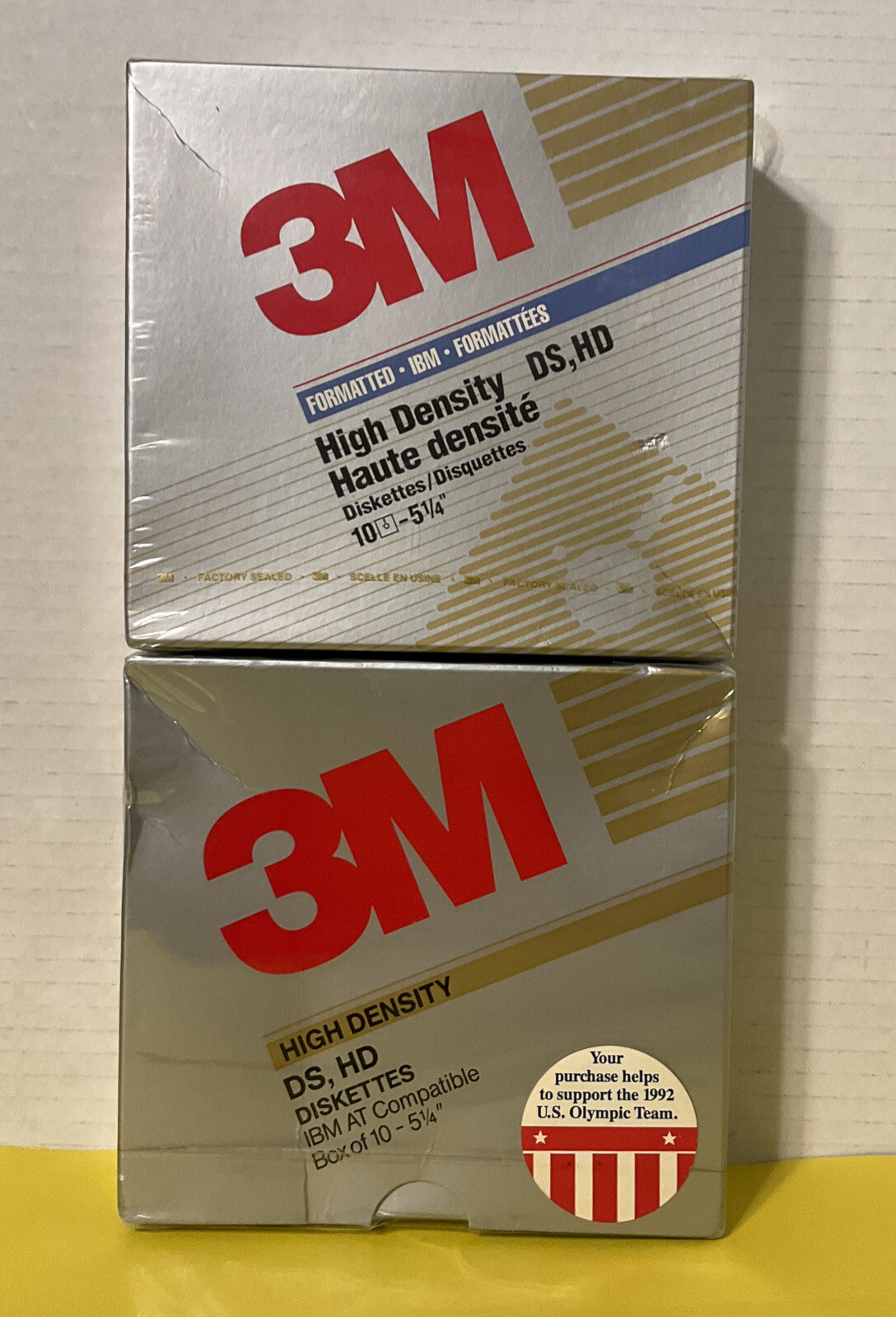 NEW 3M High Density Formatted IBM Diskettes 5.25" DS HD Floppy Disks