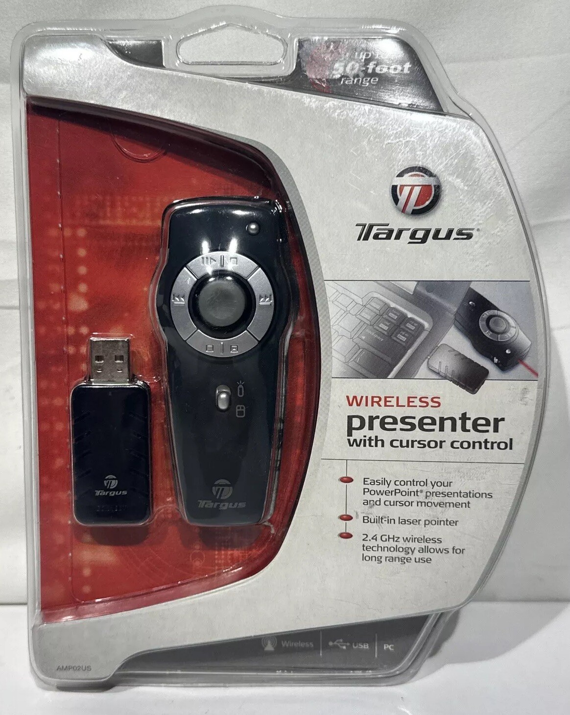 Targus Wireless Presenter Laser Pointer Remote AMP02US New & Sealed Genuine OEM