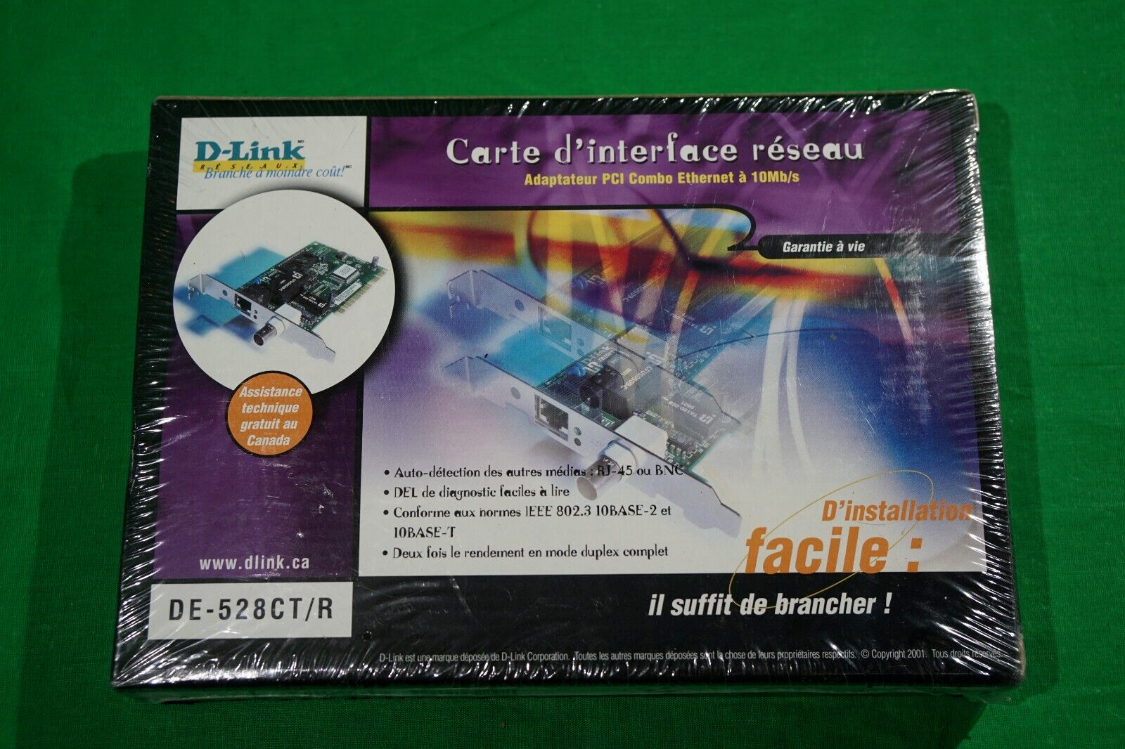 New Sealed D-Link DE-528CT/R Network Interface Card NIC Vintage PCI