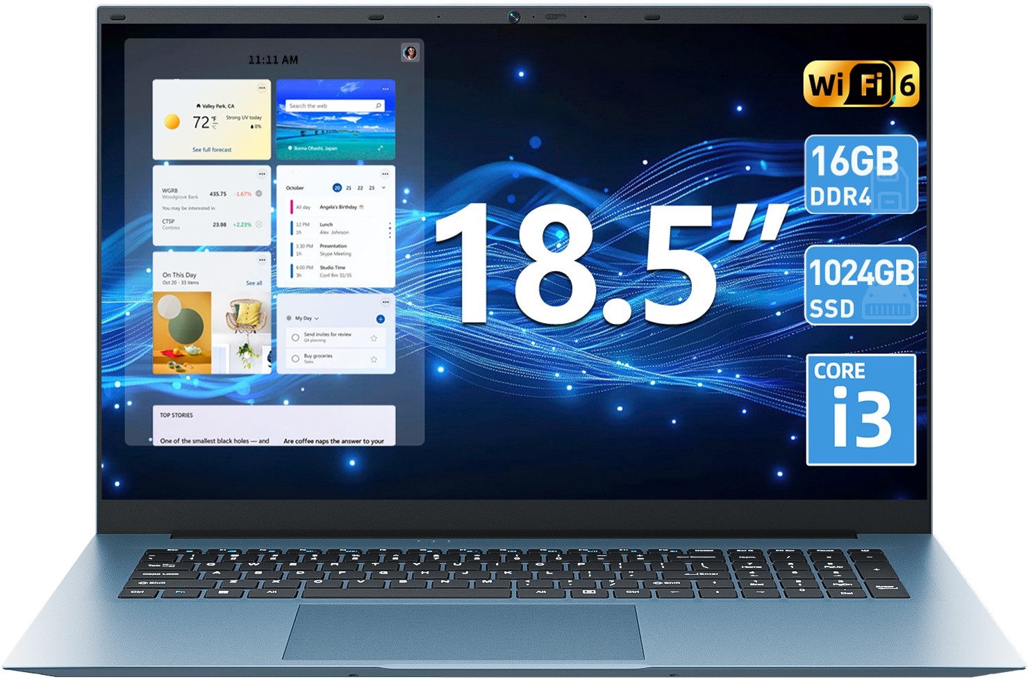 2026 NEW SGIN 18.5" Laptop Intel Core i3 16GB RAM 1TB SSD RJ45 USB-C Win11