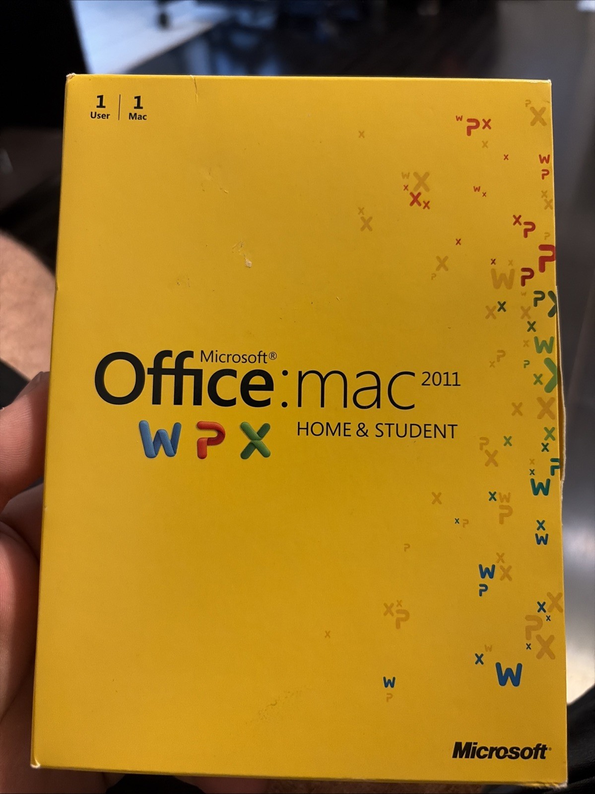 MS Microsoft Office MAC 2011 Home and Student Disc & Box With Product Key