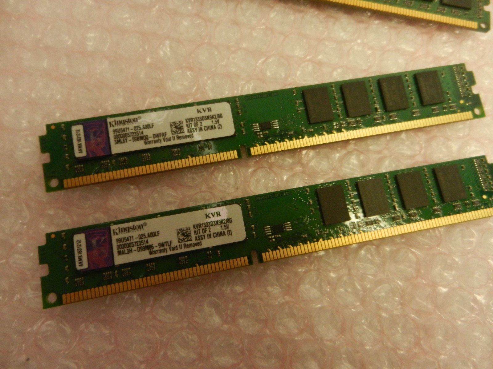 Kingston 8GB DDR3-1333 PC3-10600 DIMM RAM Kit (2x 4GB) KVR1333D3N9K2/8G
