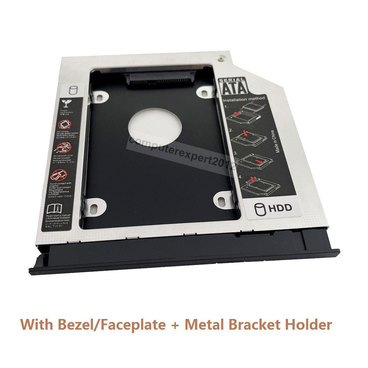 Bezel 2nd HDD SSD Hard Drive Optical Caddy Frame For Acer EX2519 ES1-531 N15W4