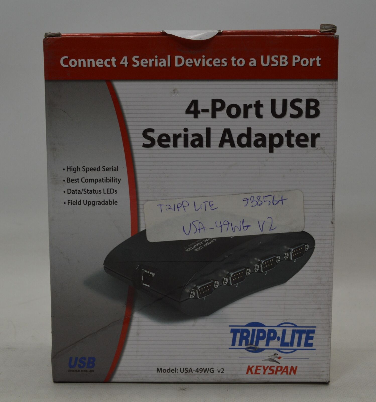 Tripp Lite USA-49WG V2 4-Port USB Serial Adapter *New Unused*
