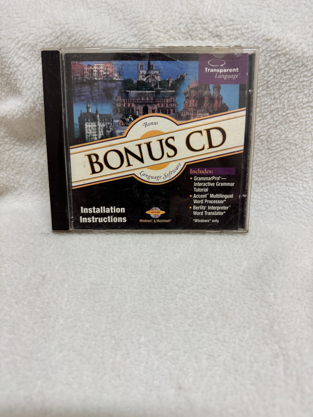 Transparent Language Bonus CD CD-Rom  Software