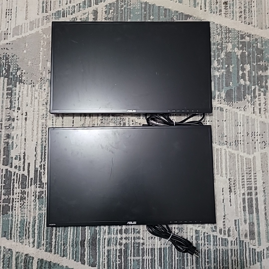 Pair of ASUS VN247HP LED LCD Monitors Only