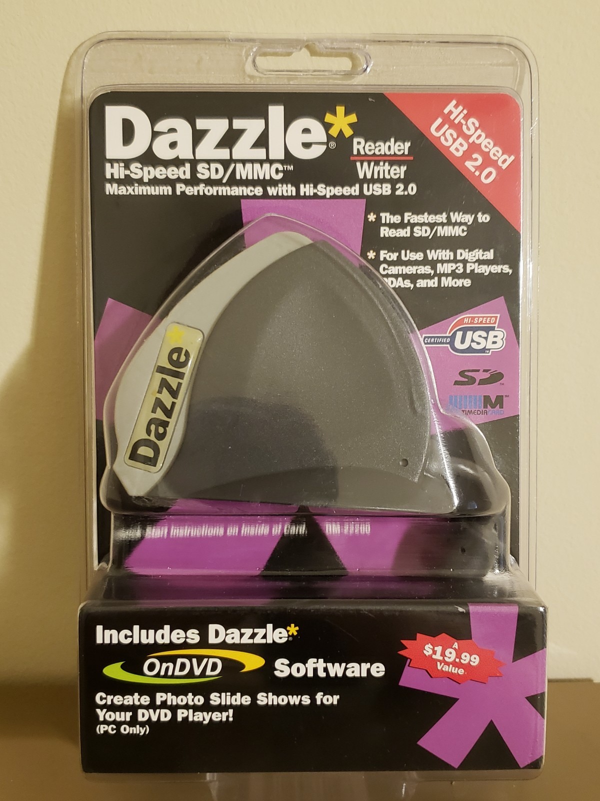 Dazzle Hi Speed SD MMC Reader Writer DM 22200 USB 2.0 New Sealed