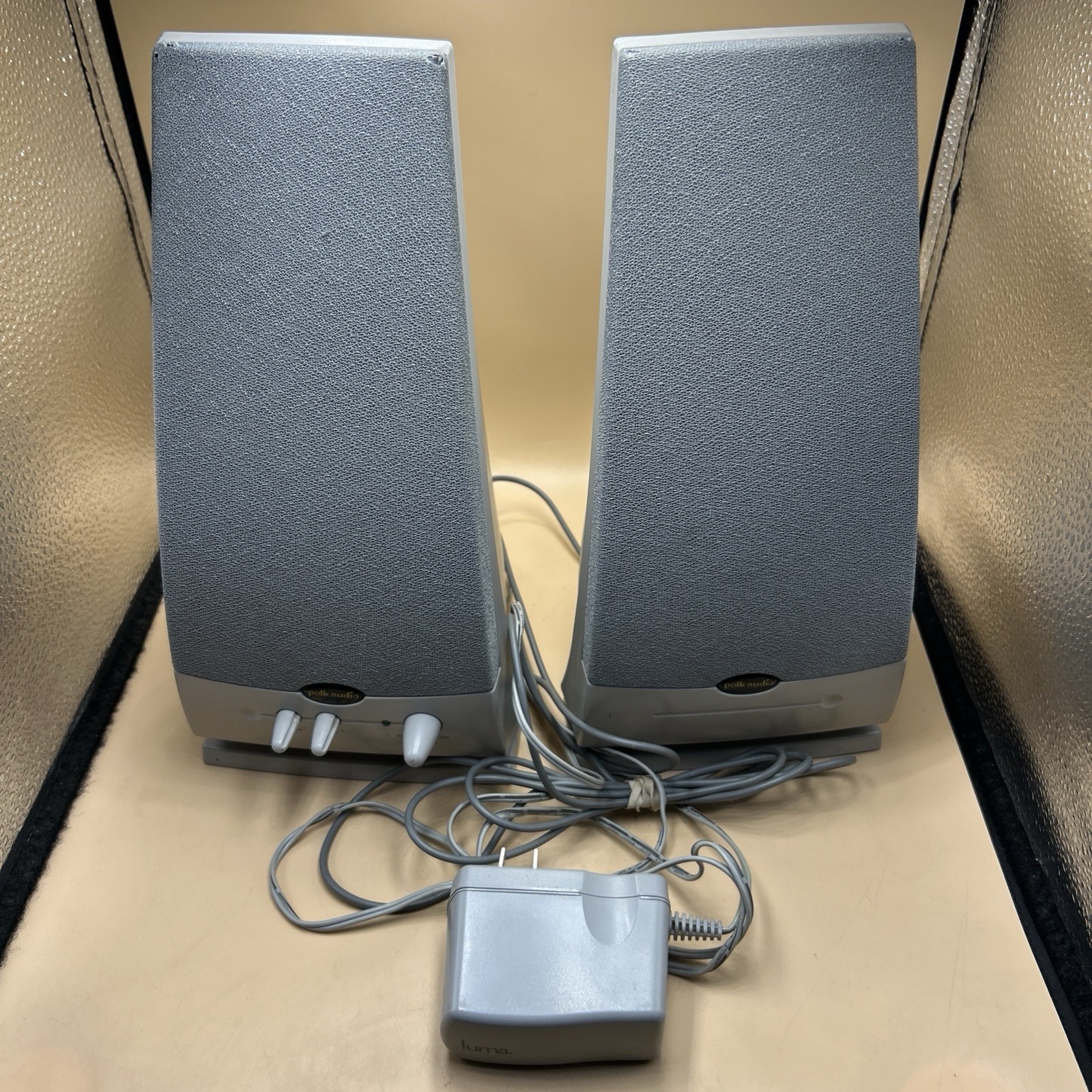 Polk Audio Desktop Computer Speakers 3.5mm jack Tested Works