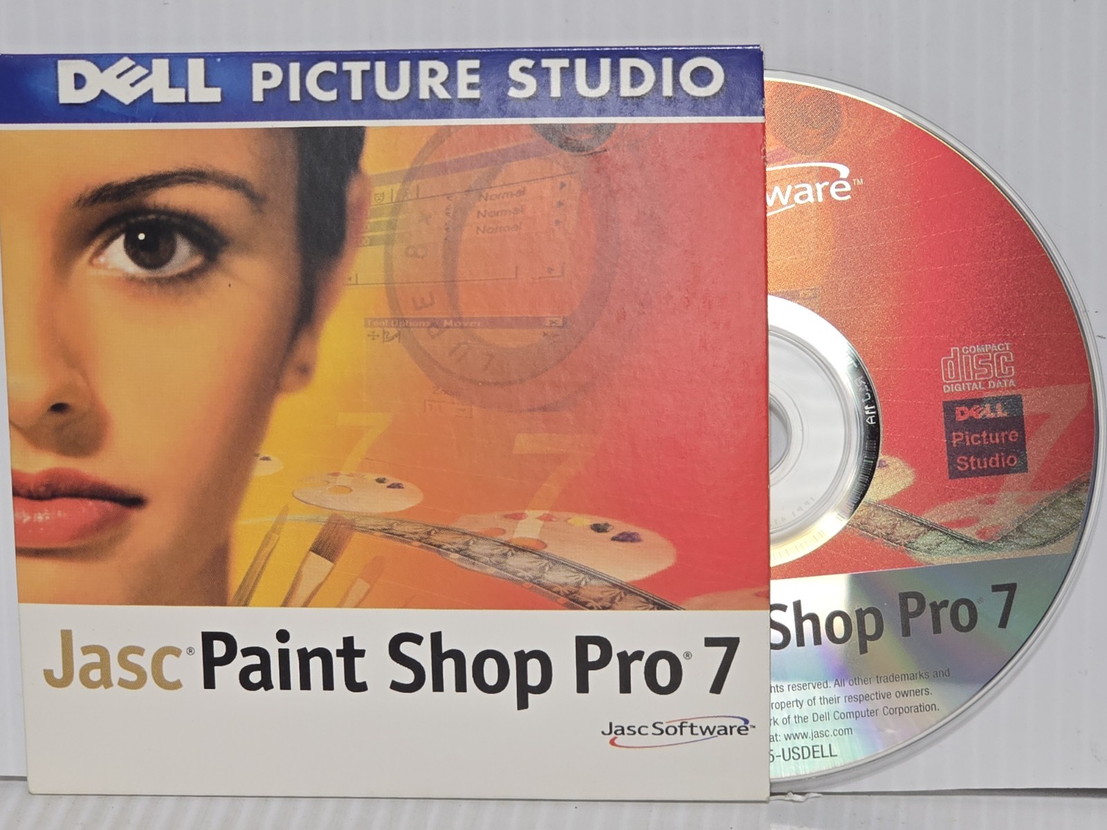 JASC Paint Shop 7 Pro PC CD - DELL Picture Studio