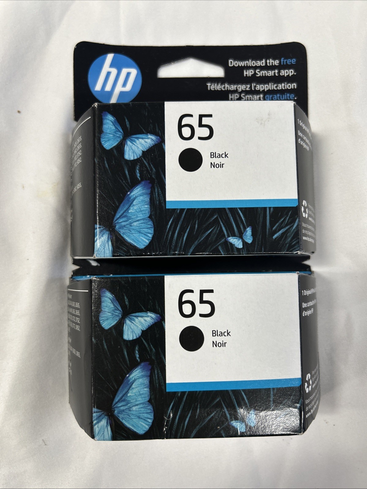 Genuine HP 65 2 pack Black Ink Cartridge N9K02AN Original Exp - 05/27