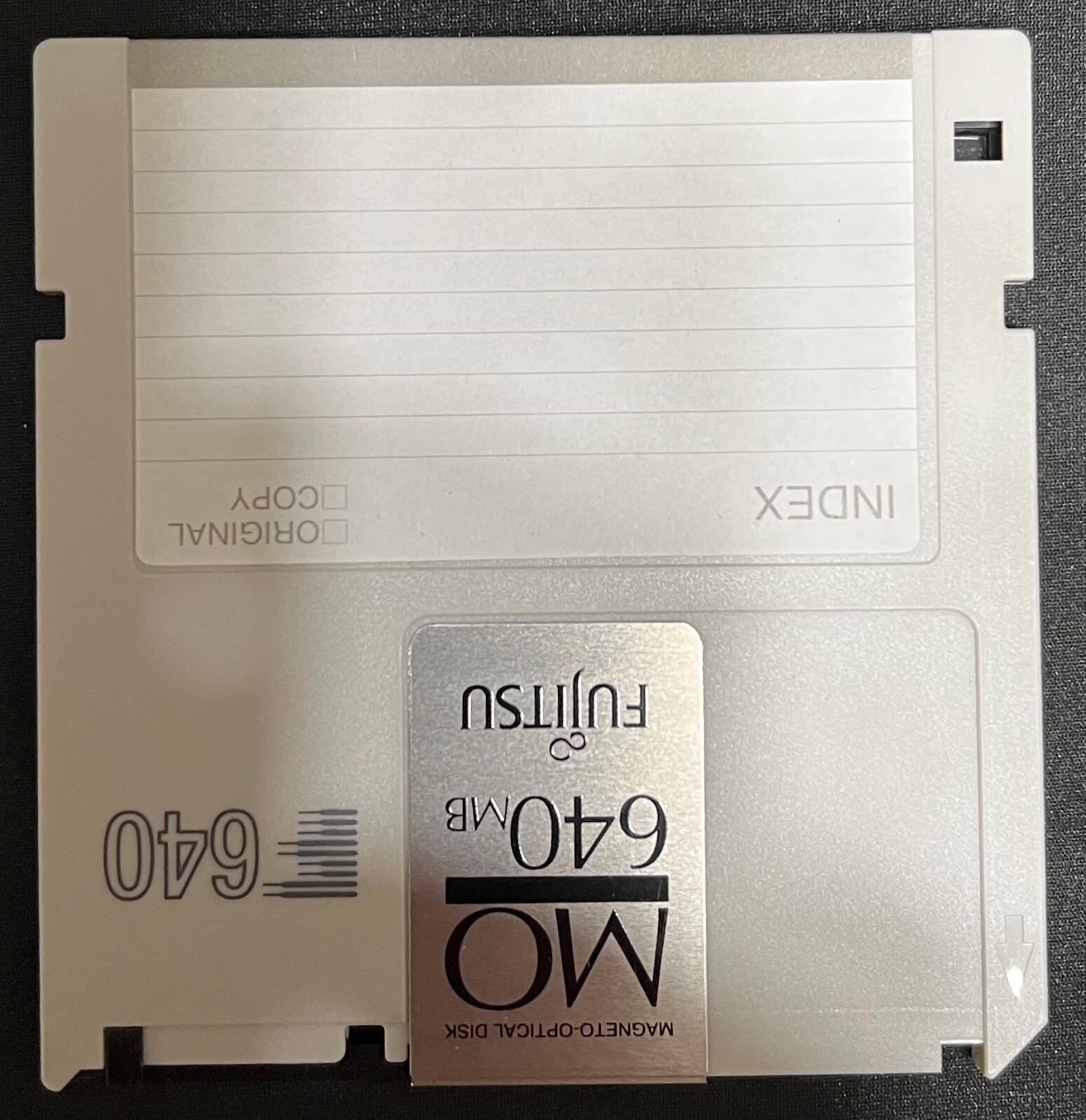 3.5" Magnetic Optical (MO) Disks. 230MB/640MB/1.3GB