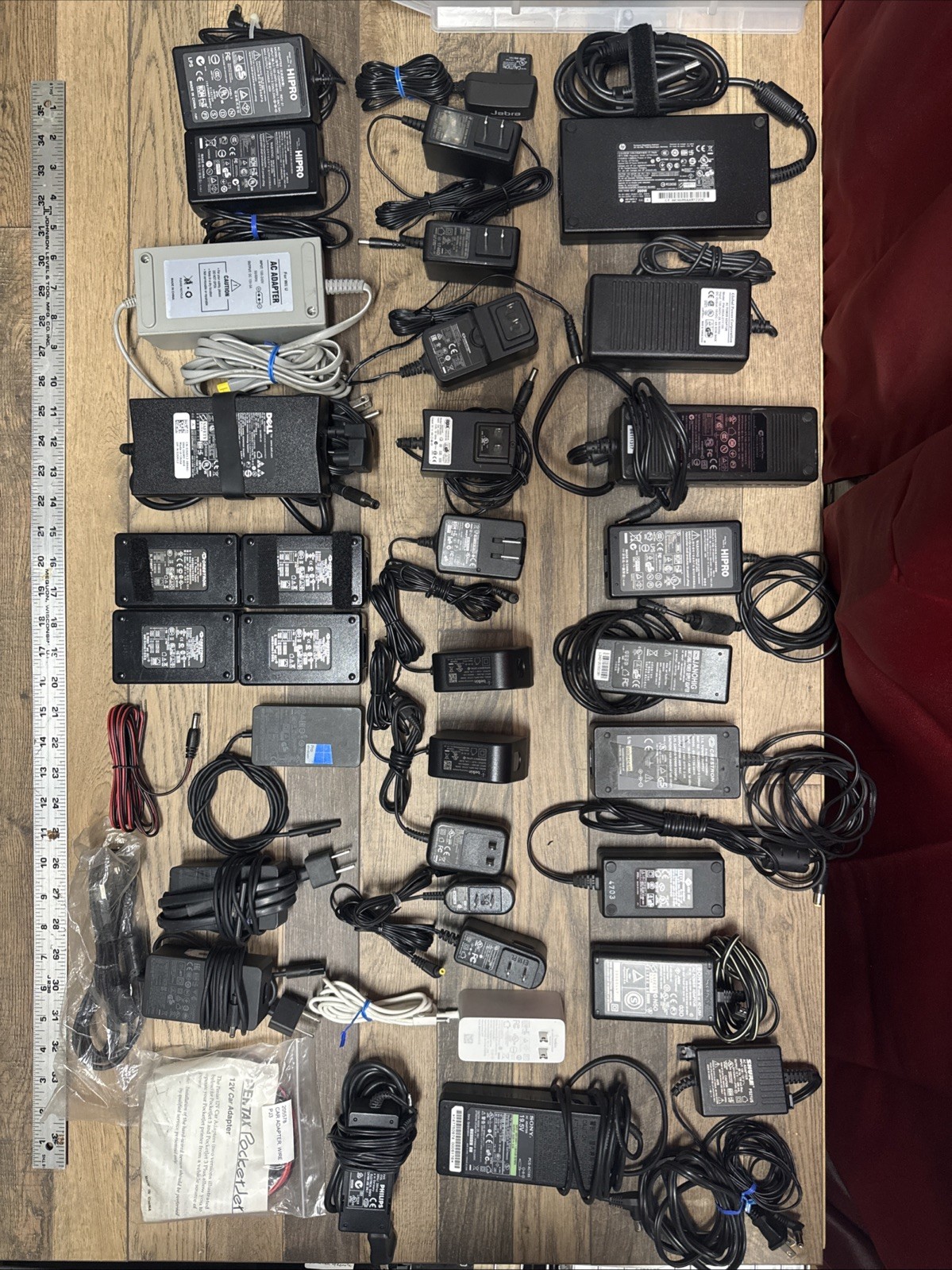 Huge Bulk Mixed Lot of Power Cords AC/DC,  Adapters, Cables, USB, AV, & More