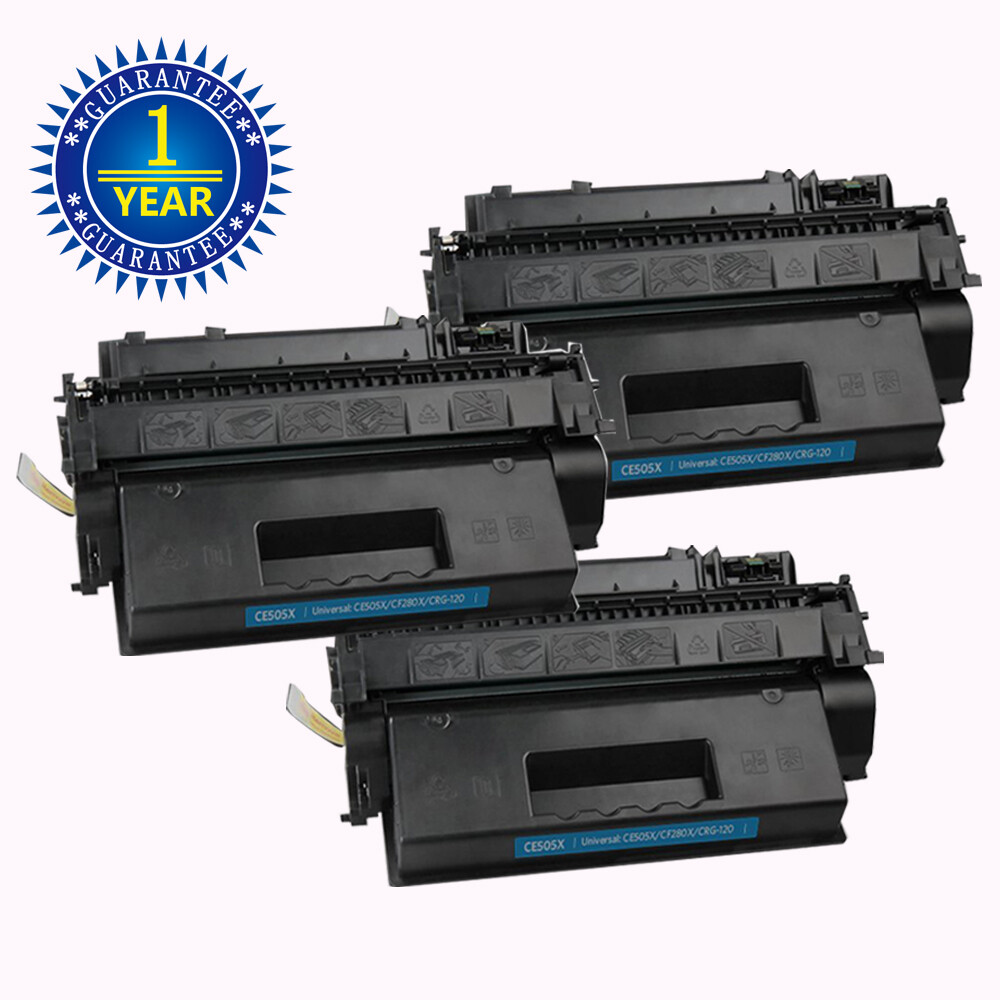 3PK CE505X Toner Cartridge For HP 05X LaserJet P2055d P2055dn P2055x P2050 P2055