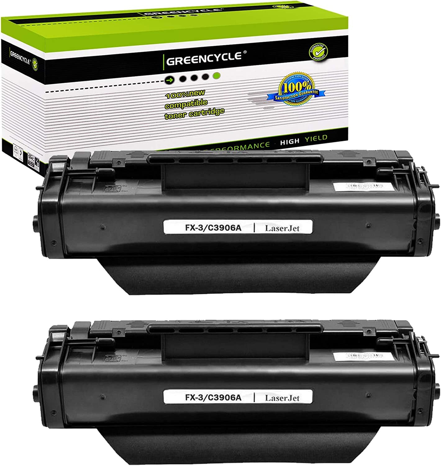 GREENCYCLE 2PK 06A C3906A Toner Cartridge Compatible for HP LaserJet 3150 3150se