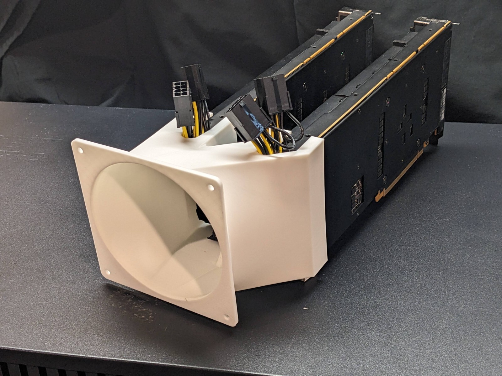 Nvidia CMP100 - 210 Dual Cooling Shroud 120mm fan - 70mm Spacing