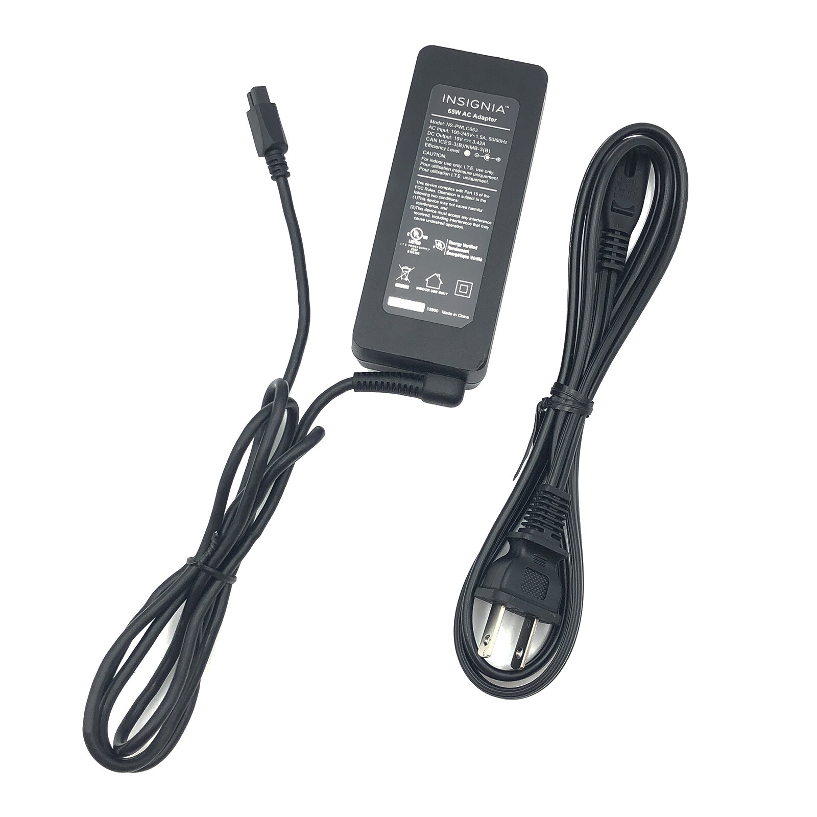 Genuine Insignia NS-PWL C663 Power Supply AC/DC Adapter 19V 3.42A 65W No Tip