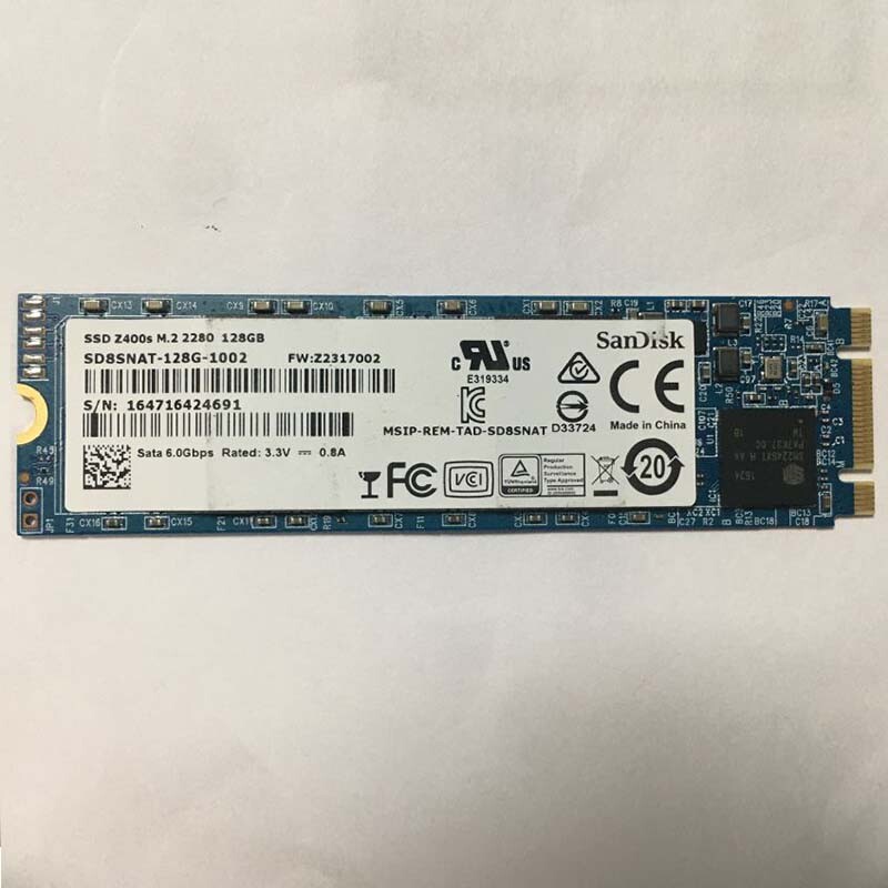 SanDisk SSD Z400s M.2 2280 128GB SD8SNAT-128G-1002 SATA 6.0Gbps Hard Disk