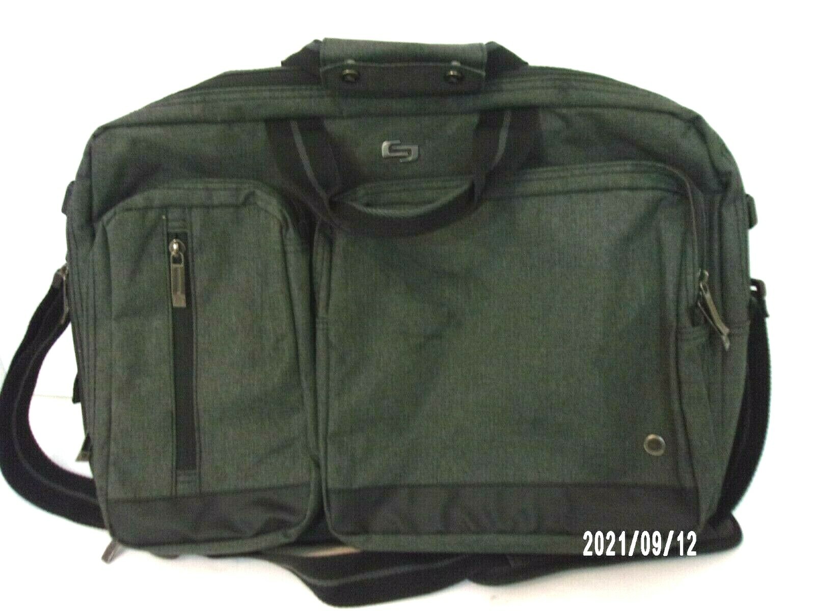 Solo New York Hybrid Briefcase Laptop Case 2 In 1 Dark Gray By Solo New York   