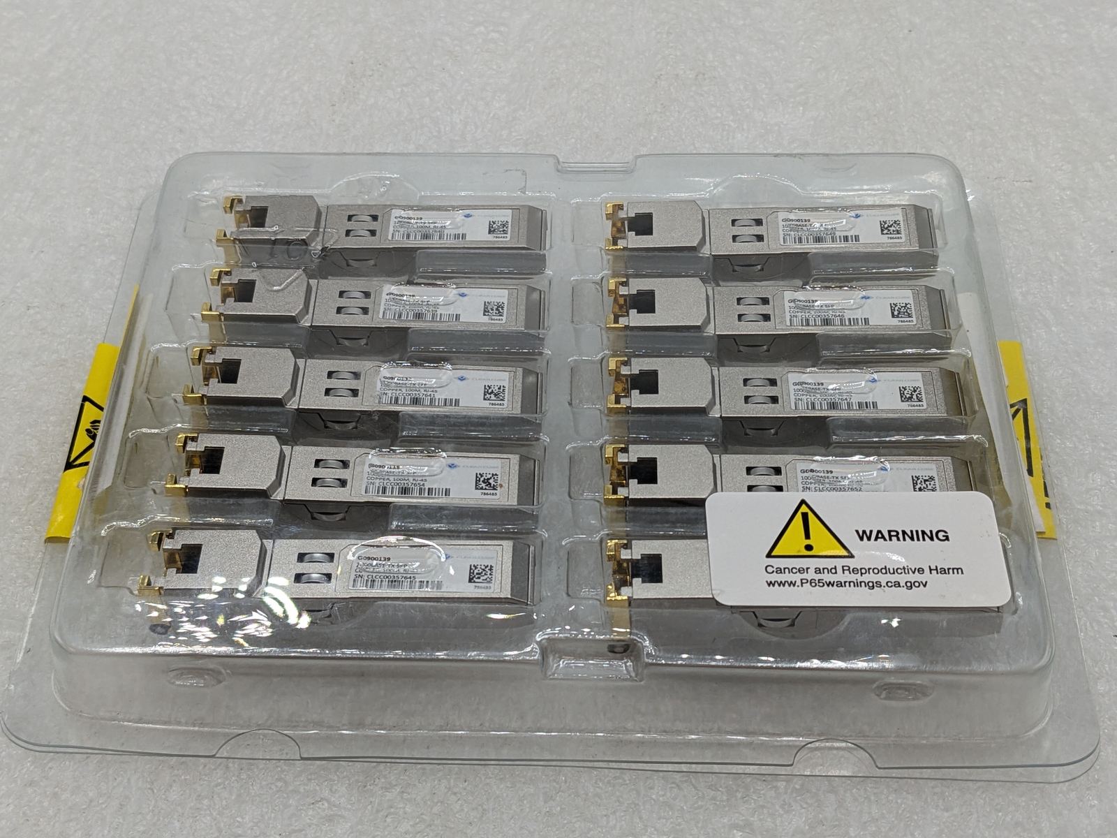 BOX OF 10 MSA Uncoded Compatible SFP Module - 1000BASE-TX - SFP  Copper RJ45 NEW