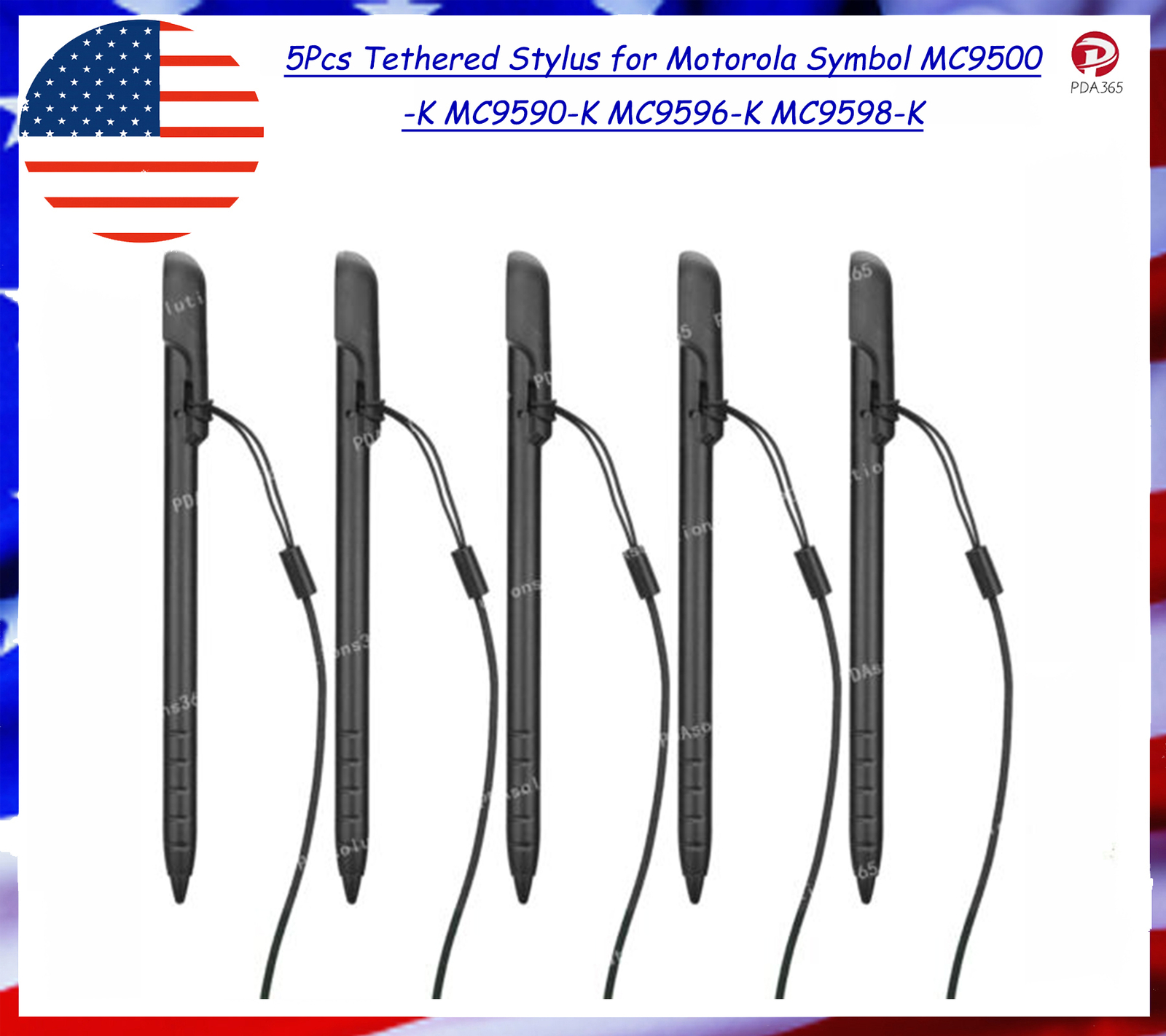 5Pcs Tethered Stylus for  Symbol MC9500 -K MC9590-K MC9596-K MC9598-K