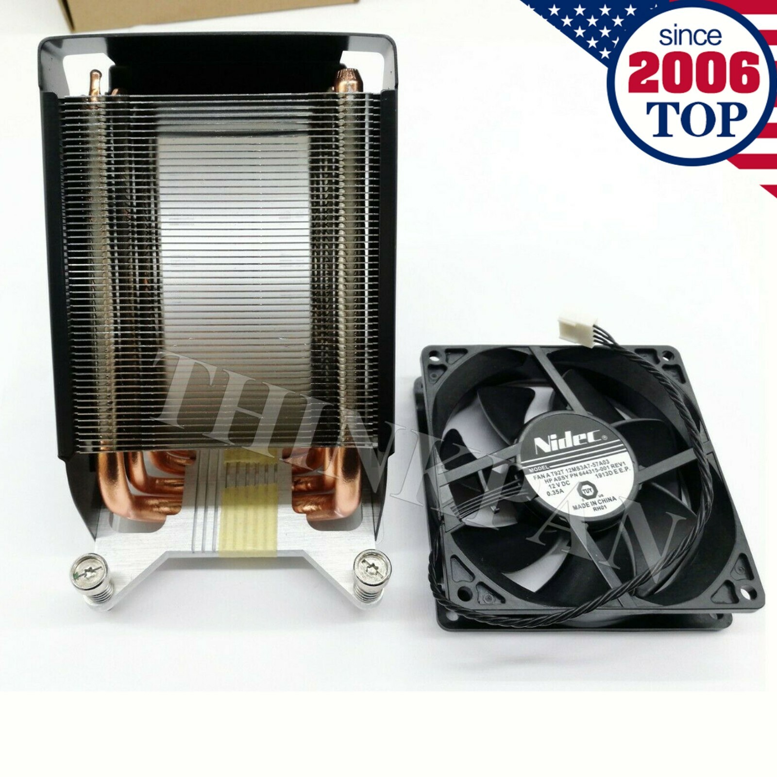 New Heatsink Kit for HP Z840 Z820 749598-001 782506-001 w/ Fan 647113-001 US