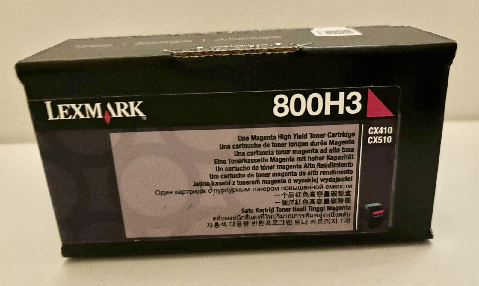 Lexmark 800H3 Magenta High Yield Toner Cartridge 80C0H30 Genuine OEM - NEW