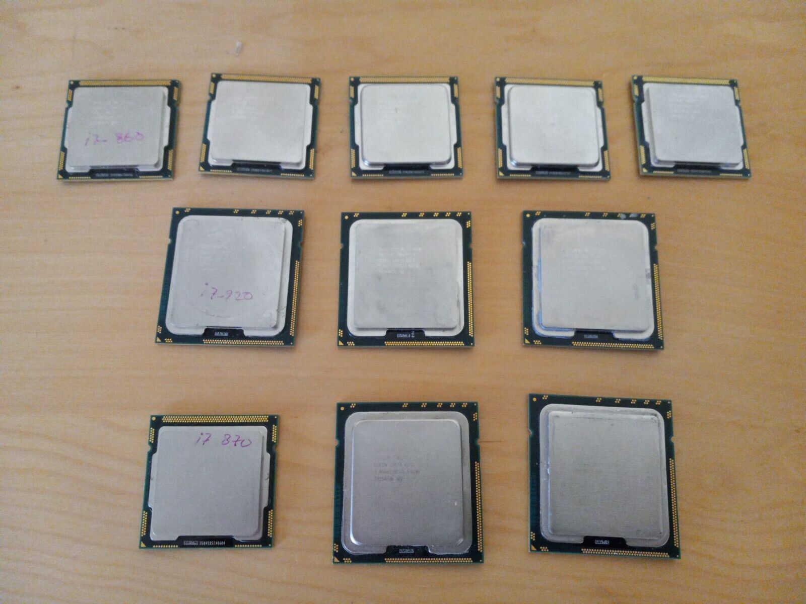 Lot of 11PCs Mixed Intel Core i7  1st Gen CPU Desktop Processors