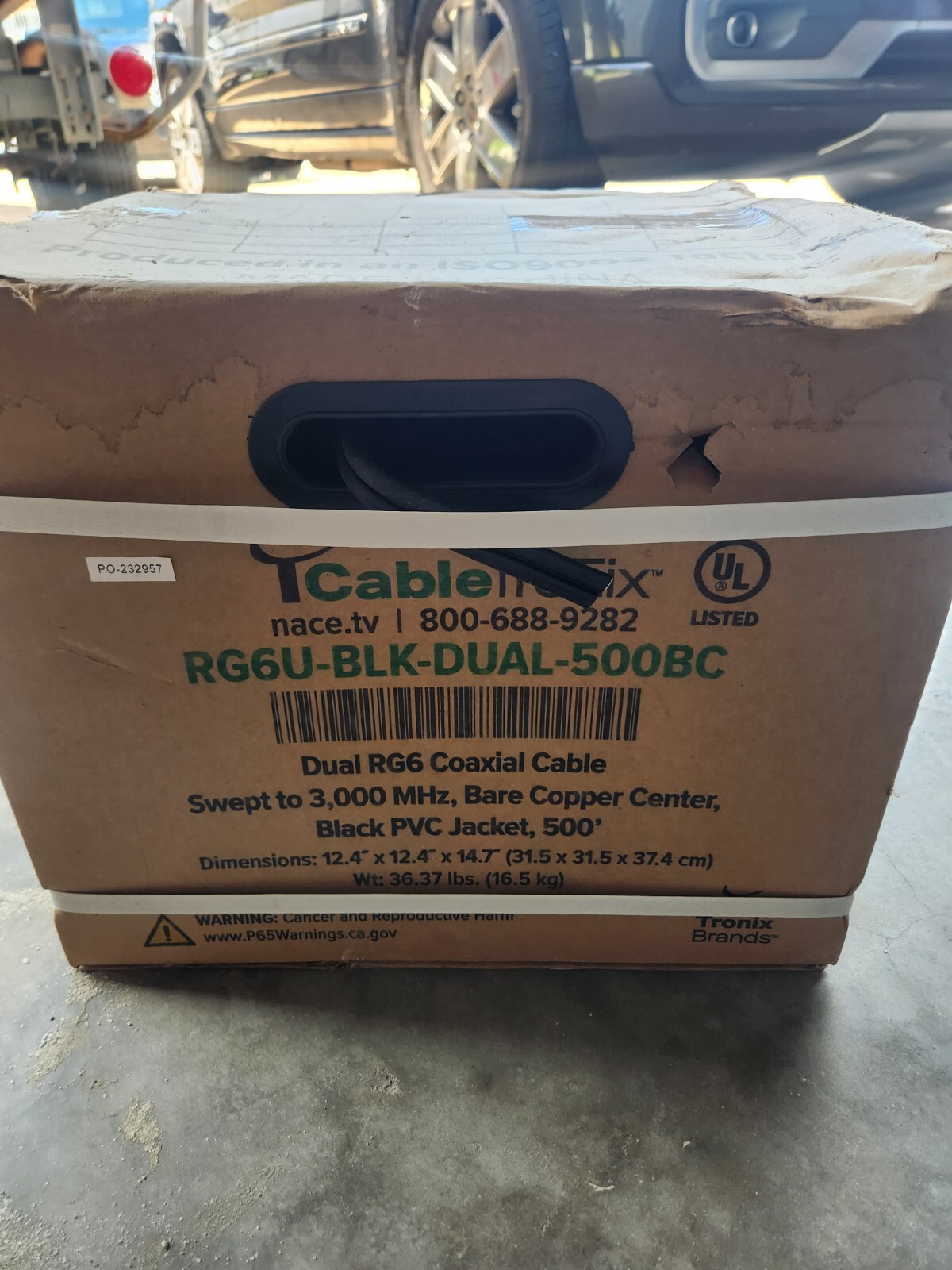 Duel RG6 wire 500ft