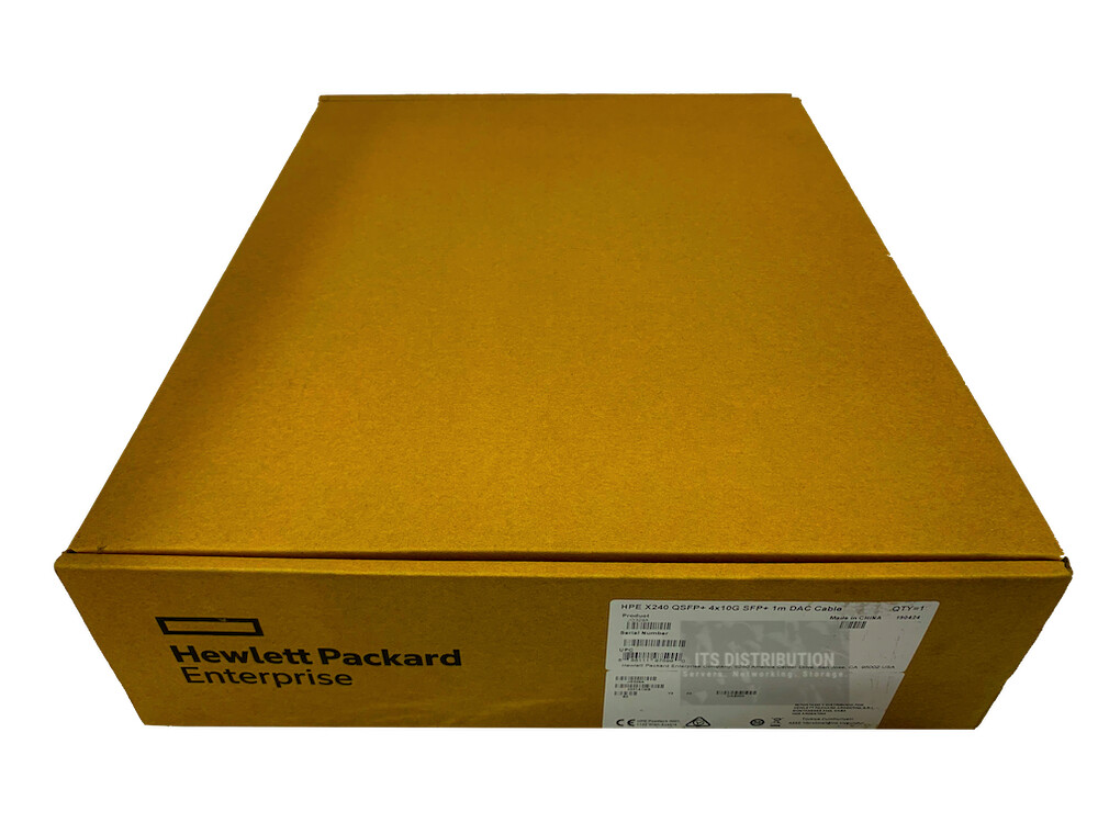 JG329A I Genuine HPE X240 QSFP+ 4X10G SFP+ 1M-DAC Cable OPEN BOX