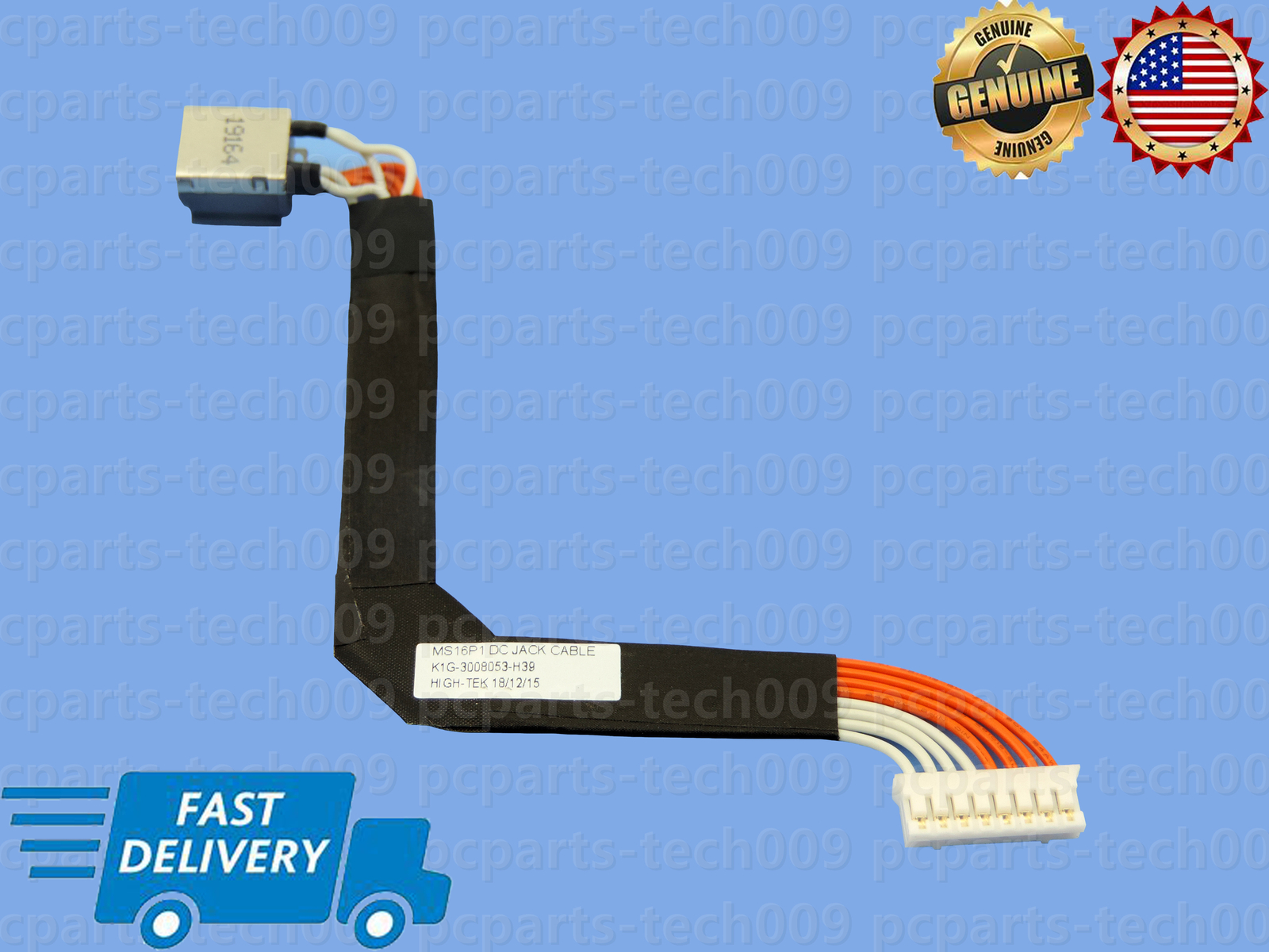 Genuine DC Power Jack in Cable Charging Port For MSI GL63 8RC 8RD MS-16P1 8Pin