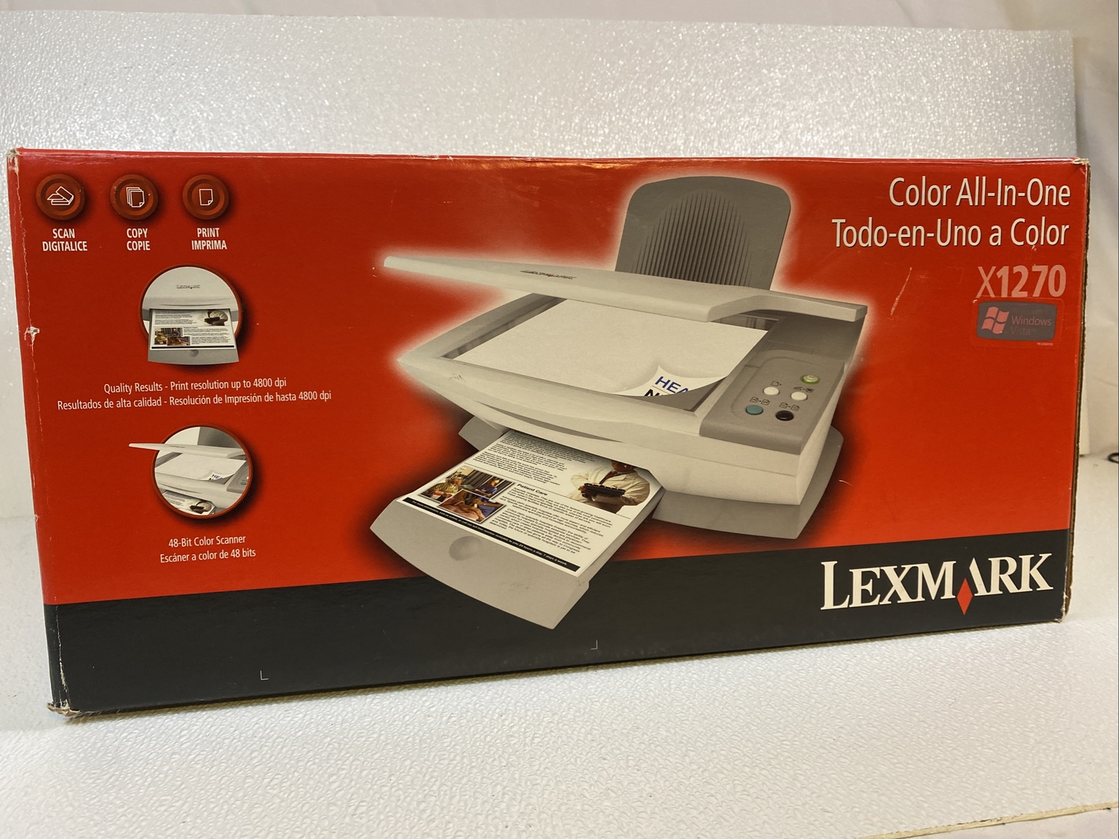 Lexmark X1270 All In One1 Printer, Scanner, Copy Includes All Cables Refur