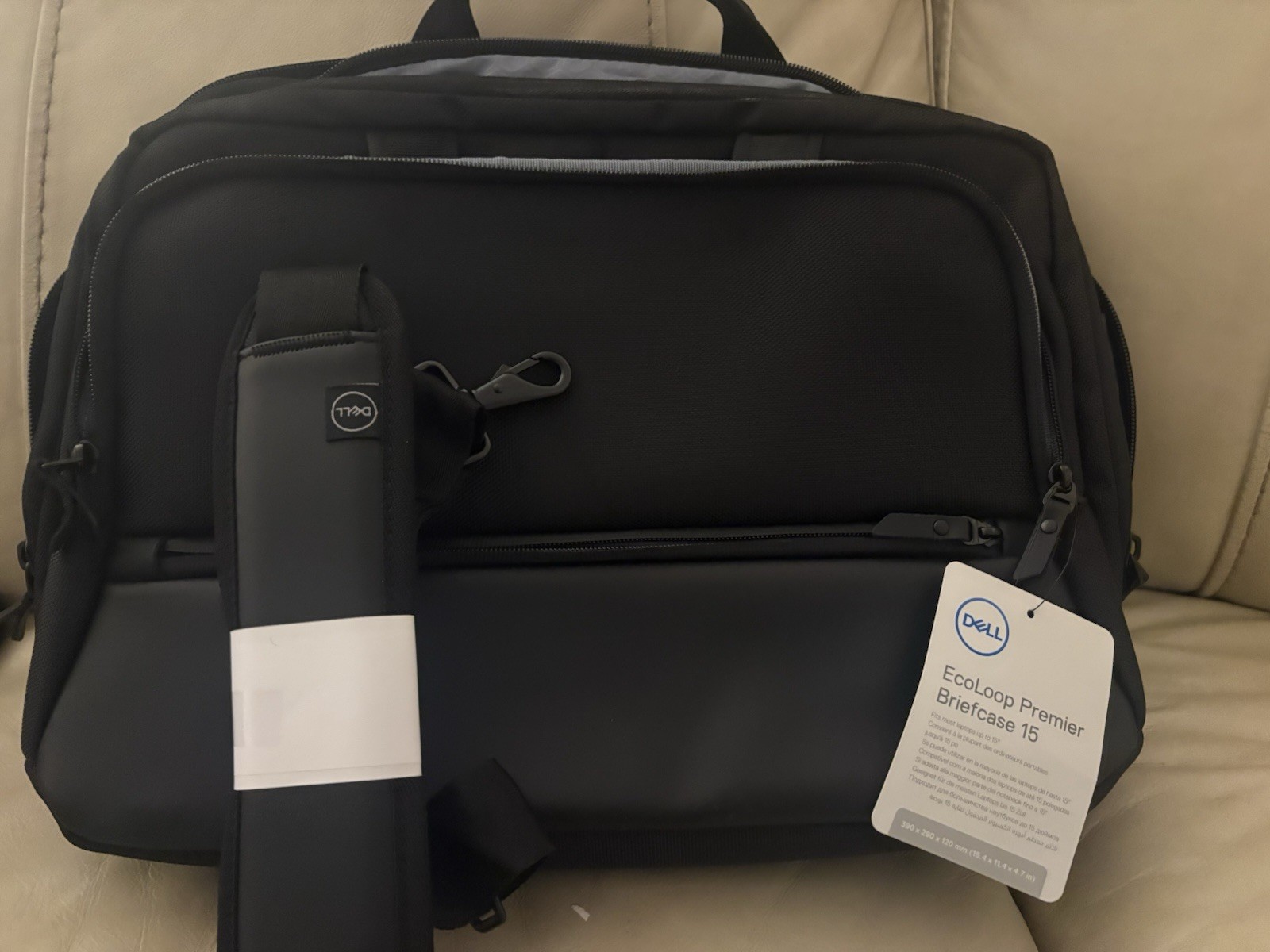 Dell EcoLoop Premier Briefcase 15 Laptop Bag – Black – New